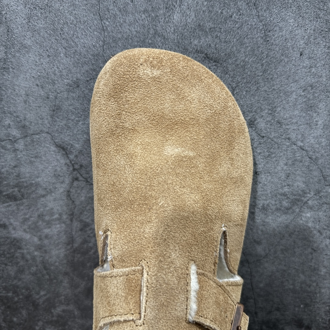 图片[5]-【纯原H版】Birkenstock\\t 勃肯/博肯软木软底全包 半拖 羊毛一体拖鞋 十年ZP代工厂老师傅工艺 纯手工打造原汁原味博肯 市场最强版 没有之一 鞋面设计：选用陸丰A级进口羊皮毛，质地细腻，手感丰满；尺寸间障均匀，柔软，深度保暖；吸湿，进气，排汗 鞋子内里：化质澳洲羔羊皮分子结构可将水蒸气吸进多孔构体中，吸湿性好，透气性极住，保持脚底干爽 鞋底设计：型模EVA极富弹性，加持胎面设计，升级版独家私模，柔软回弹性好，耐折耐磨，防滑防踢 尺码： 35 36 37 38 39 40 41 42 43 44 45-选品中心