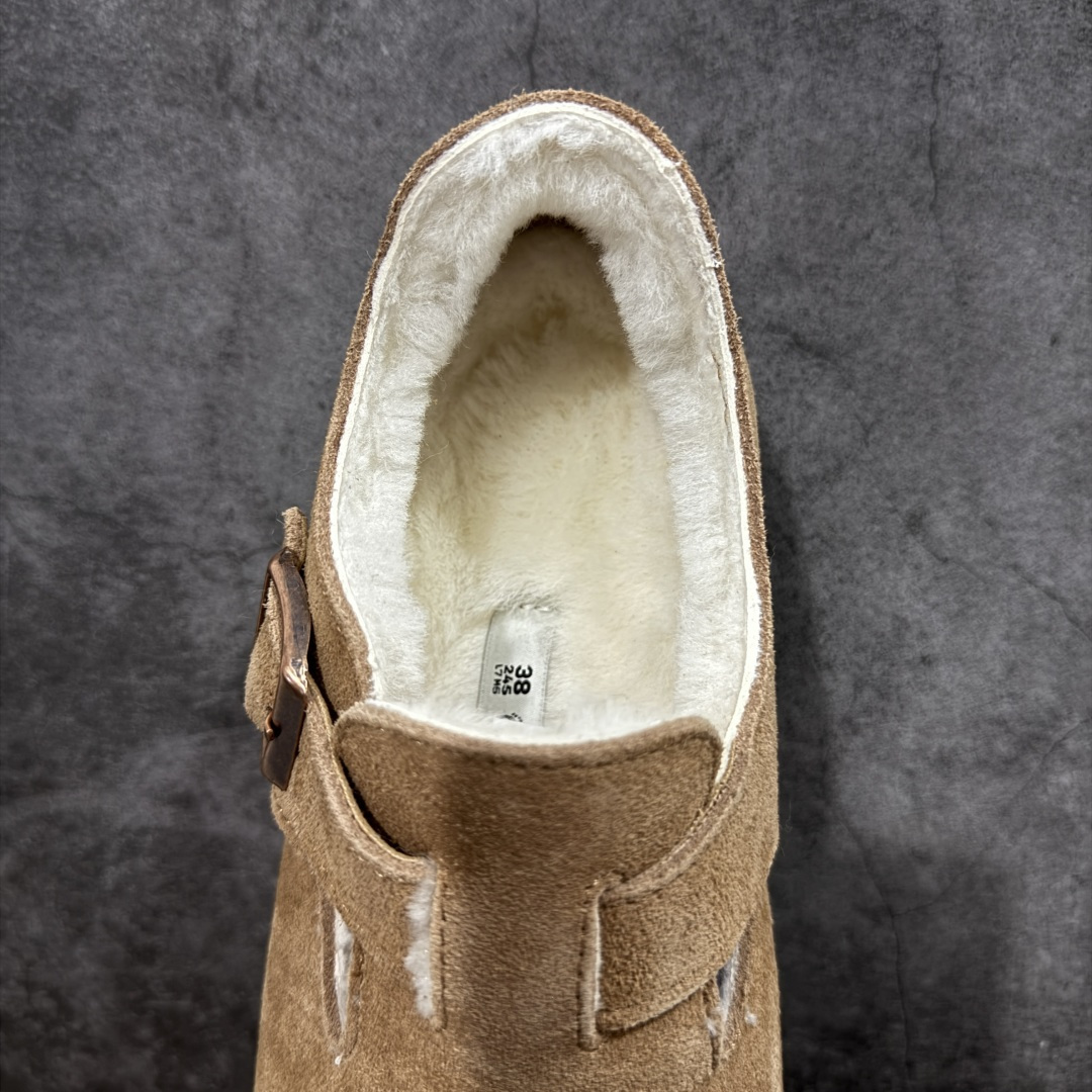 图片[8]-【纯原H版】Birkenstock\\t 勃肯/博肯软木软底全包 半拖 羊毛一体拖鞋 十年ZP代工厂老师傅工艺 纯手工打造原汁原味博肯 市场最强版 没有之一 鞋面设计：选用陸丰A级进口羊皮毛，质地细腻，手感丰满；尺寸间障均匀，柔软，深度保暖；吸湿，进气，排汗 鞋子内里：化质澳洲羔羊皮分子结构可将水蒸气吸进多孔构体中，吸湿性好，透气性极住，保持脚底干爽 鞋底设计：型模EVA极富弹性，加持胎面设计，升级版独家私模，柔软回弹性好，耐折耐磨，防滑防踢 尺码： 35 36 37 38 39 40 41 42 43 44 45-选品中心