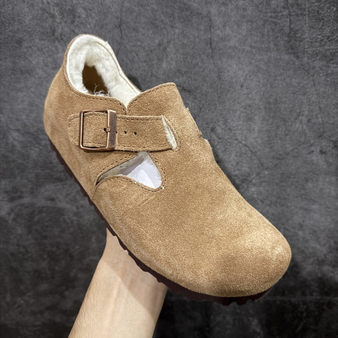 图片[3]-【纯原H版】Birkenstock\\t 勃肯/博肯软木软底全包 半拖 羊毛一体拖鞋 十年ZP代工厂老师傅工艺 纯手工打造原汁原味博肯 市场最强版 没有之一 鞋面设计：选用陸丰A级进口羊皮毛，质地细腻，手感丰满；尺寸间障均匀，柔软，深度保暖；吸湿，进气，排汗 鞋子内里：化质澳洲羔羊皮分子结构可将水蒸气吸进多孔构体中，吸湿性好，透气性极住，保持脚底干爽 鞋底设计：型模EVA极富弹性，加持胎面设计，升级版独家私模，柔软回弹性好，耐折耐磨，防滑防踢 尺码： 35 36 37 38 39 40 41 42 43 44 45-选品中心