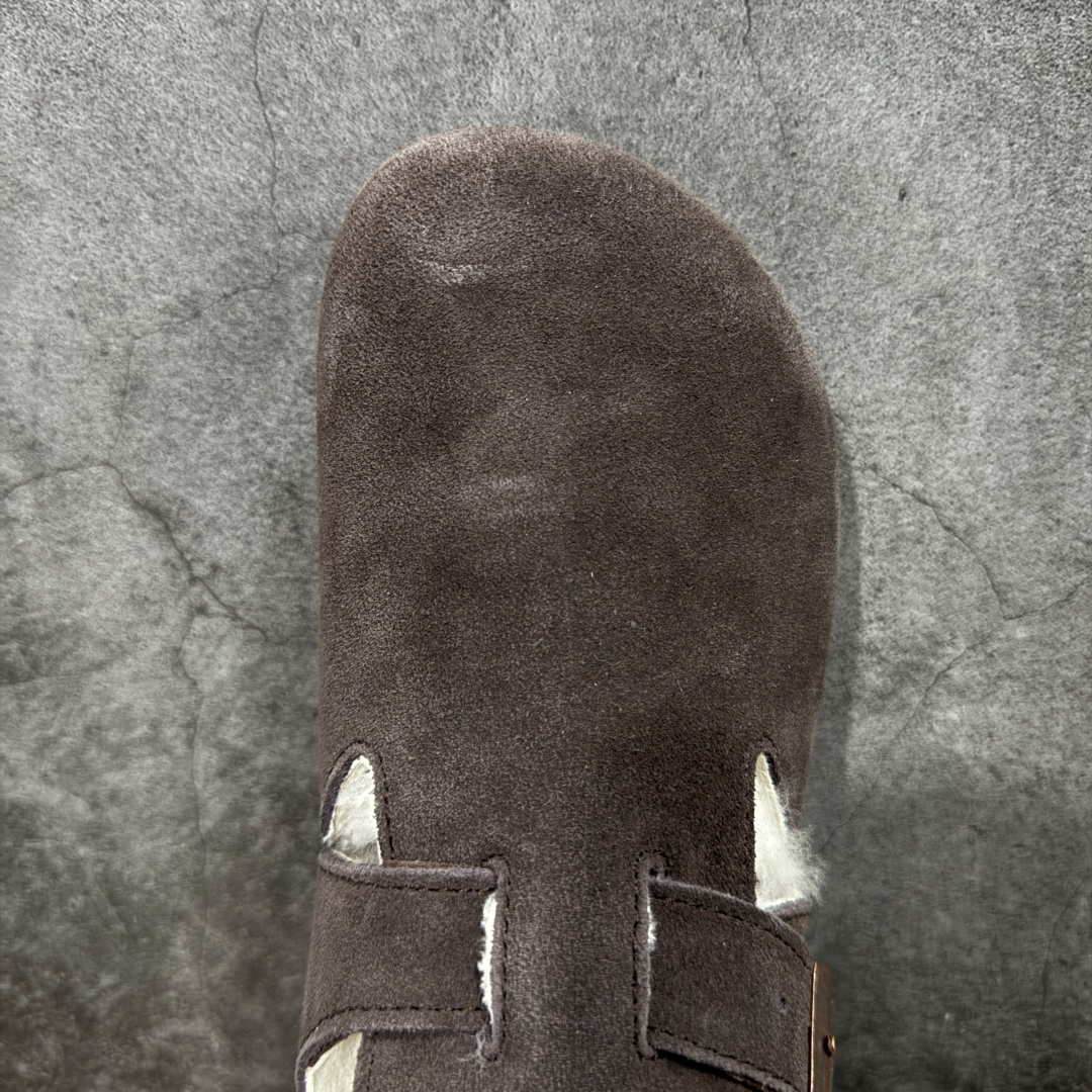 图片[5]-【纯原H版】Birkenstock\\t 勃肯/博肯软木软底全包 半拖 羊毛一体拖鞋 十年ZP代工厂老师傅工艺 纯手工打造原汁原味博肯 市场最强版 没有之一 鞋面设计：选用陸丰A级进口羊皮毛，质地细腻，手感丰满；尺寸间障均匀，柔软，深度保暖；吸湿，进气，排汗 鞋子内里：化质澳洲羔羊皮分子结构可将水蒸气吸进多孔构体中，吸湿性好，透气性极住，保持脚底干爽 鞋底设计：型模EVA极富弹性，加持胎面设计，升级版独家私模，柔软回弹性好，耐折耐磨，防滑防踢 尺码： 35 36 37 38 39 40 41 42 43 44 45-选品中心