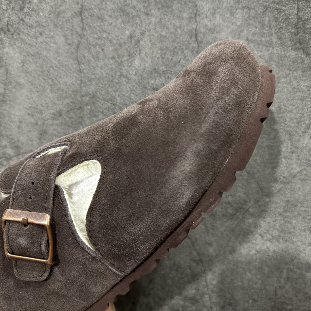 图片[6]-【纯原H版】Birkenstock\\t 勃肯/博肯软木软底全包 半拖 羊毛一体拖鞋 十年ZP代工厂老师傅工艺 纯手工打造原汁原味博肯 市场最强版 没有之一 鞋面设计：选用陸丰A级进口羊皮毛，质地细腻，手感丰满；尺寸间障均匀，柔软，深度保暖；吸湿，进气，排汗 鞋子内里：化质澳洲羔羊皮分子结构可将水蒸气吸进多孔构体中，吸湿性好，透气性极住，保持脚底干爽 鞋底设计：型模EVA极富弹性，加持胎面设计，升级版独家私模，柔软回弹性好，耐折耐磨，防滑防踢 尺码： 35 36 37 38 39 40 41 42 43 44 45-选品中心