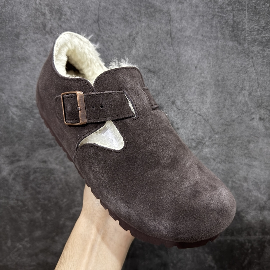 图片[3]-【纯原H版】Birkenstock\\t 勃肯/博肯软木软底全包 半拖 羊毛一体拖鞋 十年ZP代工厂老师傅工艺 纯手工打造原汁原味博肯 市场最强版 没有之一 鞋面设计：选用陸丰A级进口羊皮毛，质地细腻，手感丰满；尺寸间障均匀，柔软，深度保暖；吸湿，进气，排汗 鞋子内里：化质澳洲羔羊皮分子结构可将水蒸气吸进多孔构体中，吸湿性好，透气性极住，保持脚底干爽 鞋底设计：型模EVA极富弹性，加持胎面设计，升级版独家私模，柔软回弹性好，耐折耐磨，防滑防踢 尺码： 35 36 37 38 39 40 41 42 43 44 45-选品中心