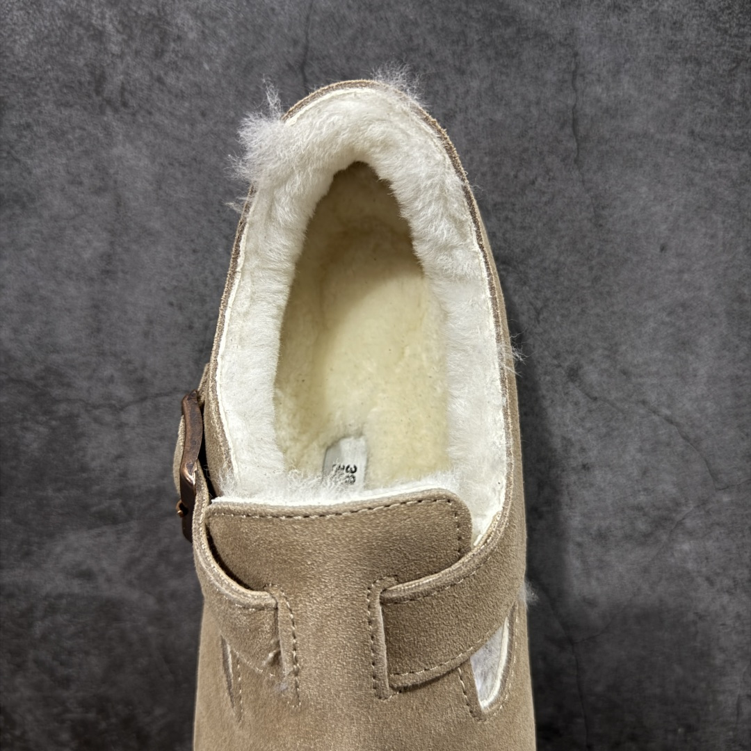 图片[8]-【纯原H版】Birkenstock\\t 勃肯/博肯软木软底全包 半拖 羊毛一体拖鞋 十年ZP代工厂老师傅工艺 纯手工打造原汁原味博肯 市场最强版 没有之一 鞋面设计：选用陸丰A级进口羊皮毛，质地细腻，手感丰满；尺寸间障均匀，柔软，深度保暖；吸湿，进气，排汗 鞋子内里：化质澳洲羔羊皮分子结构可将水蒸气吸进多孔构体中，吸湿性好，透气性极住，保持脚底干爽 鞋底设计：型模EVA极富弹性，加持胎面设计，升级版独家私模，柔软回弹性好，耐折耐磨，防滑防踢 尺码： 35 36 37 38 39 40 41 42 43 44 45-选品中心