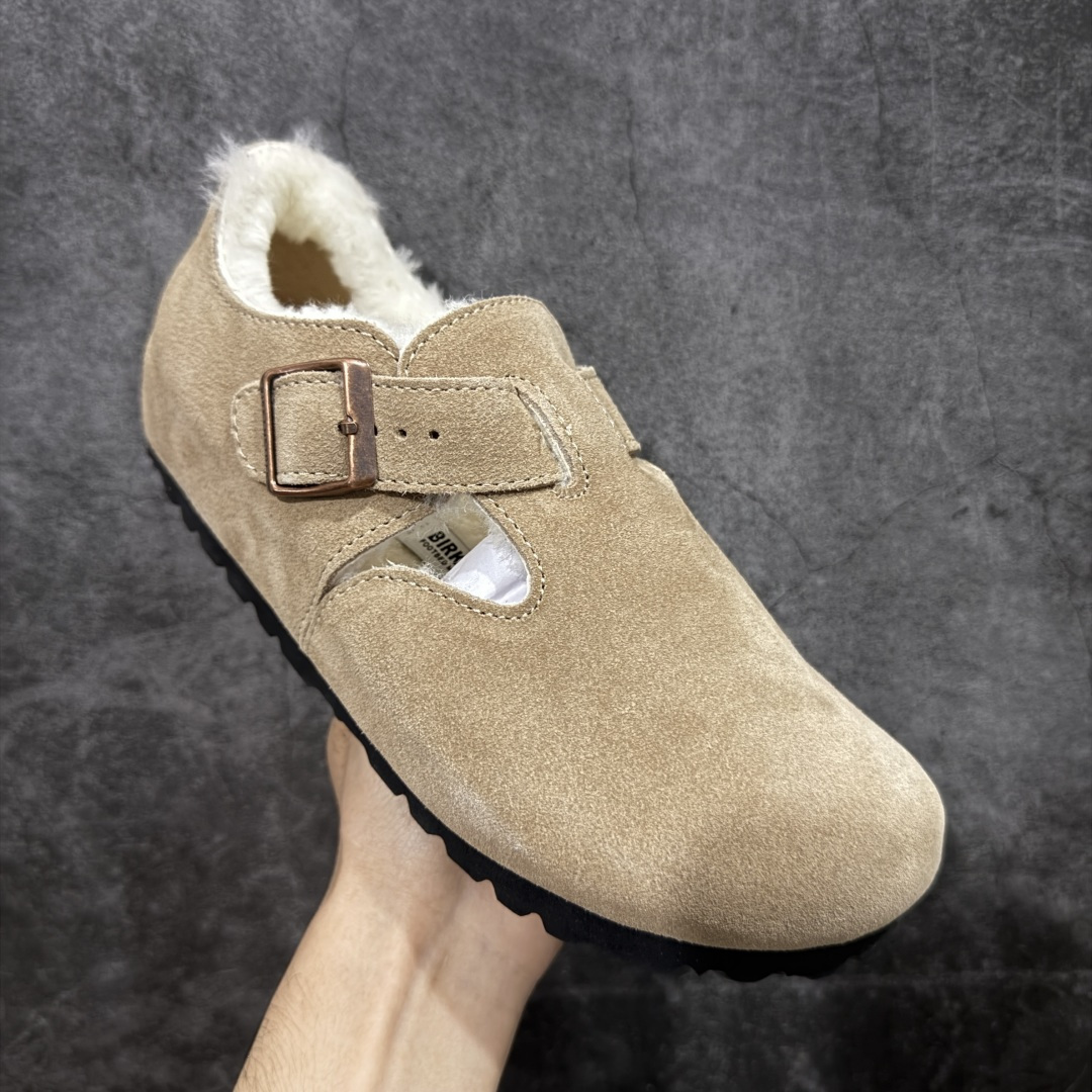 图片[3]-【纯原H版】Birkenstock\\t 勃肯/博肯软木软底全包 半拖 羊毛一体拖鞋 十年ZP代工厂老师傅工艺 纯手工打造原汁原味博肯 市场最强版 没有之一 鞋面设计：选用陸丰A级进口羊皮毛，质地细腻，手感丰满；尺寸间障均匀，柔软，深度保暖；吸湿，进气，排汗 鞋子内里：化质澳洲羔羊皮分子结构可将水蒸气吸进多孔构体中，吸湿性好，透气性极住，保持脚底干爽 鞋底设计：型模EVA极富弹性，加持胎面设计，升级版独家私模，柔软回弹性好，耐折耐磨，防滑防踢 尺码： 35 36 37 38 39 40 41 42 43 44 45-选品中心