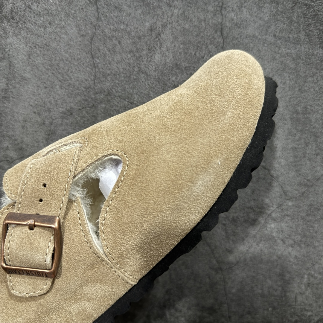 图片[6]-【纯原H版】Birkenstock\\t 勃肯/博肯软木软底全包 半拖 羊毛一体拖鞋 十年ZP代工厂老师傅工艺 纯手工打造原汁原味博肯 市场最强版 没有之一 鞋面设计：选用陸丰A级进口羊皮毛，质地细腻，手感丰满；尺寸间障均匀，柔软，深度保暖；吸湿，进气，排汗 鞋子内里：化质澳洲羔羊皮分子结构可将水蒸气吸进多孔构体中，吸湿性好，透气性极住，保持脚底干爽 鞋底设计：型模EVA极富弹性，加持胎面设计，升级版独家私模，柔软回弹性好，耐折耐磨，防滑防踢 尺码： 35 36 37 38 39 40 41 42 43 44 45-选品中心