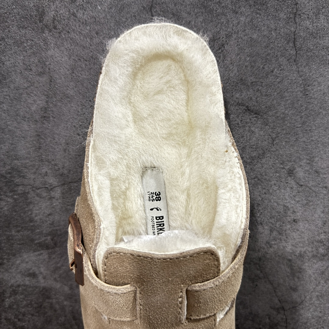 图片[8]-【纯原H版】Birkenstock\\t 勃肯/博肯软木软底全包 半拖 羊毛一体拖鞋 十年ZP代工厂老师傅工艺 纯手工打造原汁原味博肯 市场最强版 没有之一 鞋面设计：选用陸丰A级进口羊皮毛，质地细腻，手感丰满；尺寸间障均匀，柔软，深度保暖；吸湿，进气，排汗 鞋子内里：化质澳洲羔羊皮分子结构可将水蒸气吸进多孔构体中，吸湿性好，透气性极住，保持脚底干爽 鞋底设计：型模EVA极富弹性，加持胎面设计，升级版独家私模，柔软回弹性好，耐折耐磨，防滑防踢 尺码： 35 36 37 38 39 40 41 42 43 44 45-选品中心