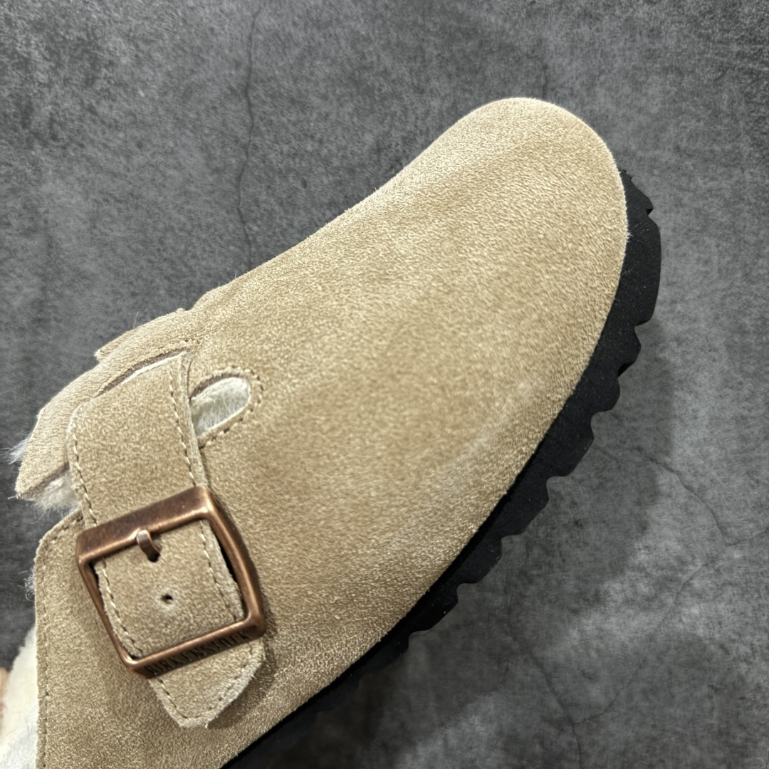 图片[6]-【纯原H版】Birkenstock\\t 勃肯/博肯软木软底全包 半拖 羊毛一体拖鞋 十年ZP代工厂老师傅工艺 纯手工打造原汁原味博肯 市场最强版 没有之一 鞋面设计：选用陸丰A级进口羊皮毛，质地细腻，手感丰满；尺寸间障均匀，柔软，深度保暖；吸湿，进气，排汗 鞋子内里：化质澳洲羔羊皮分子结构可将水蒸气吸进多孔构体中，吸湿性好，透气性极住，保持脚底干爽 鞋底设计：型模EVA极富弹性，加持胎面设计，升级版独家私模，柔软回弹性好，耐折耐磨，防滑防踢 尺码： 35 36 37 38 39 40 41 42 43 44 45-选品中心