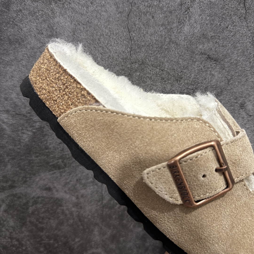 图片[7]-【纯原H版】Birkenstock\\t 勃肯/博肯软木软底全包 半拖 羊毛一体拖鞋 十年ZP代工厂老师傅工艺 纯手工打造原汁原味博肯 市场最强版 没有之一 鞋面设计：选用陸丰A级进口羊皮毛，质地细腻，手感丰满；尺寸间障均匀，柔软，深度保暖；吸湿，进气，排汗 鞋子内里：化质澳洲羔羊皮分子结构可将水蒸气吸进多孔构体中，吸湿性好，透气性极住，保持脚底干爽 鞋底设计：型模EVA极富弹性，加持胎面设计，升级版独家私模，柔软回弹性好，耐折耐磨，防滑防踢 尺码： 35 36 37 38 39 40 41 42 43 44 45-选品中心