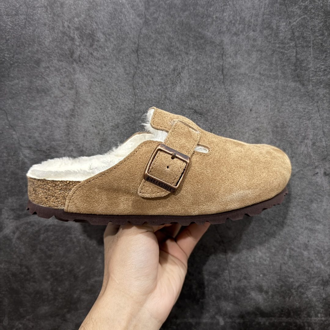 【纯原H版】Birkenstock\\t 勃肯/博肯软木软底全包 半拖 羊毛一体拖鞋 十年ZP代工厂老师傅工艺 纯手工打造原汁原味博肯 市场最强版 没有之一 鞋面设计：选用陸丰A级进口羊皮毛，质地细腻，手感丰满；尺寸间障均匀，柔软，深度保暖；吸湿，进气，排汗 鞋子内里：化质澳洲羔羊皮分子结构可将水蒸气吸进多孔构体中，吸湿性好，透气性极住，保持脚底干爽 鞋底设计：型模EVA极富弹性，加持胎面设计，升级版独家私模，柔软回弹性好，耐折耐磨，防滑防踢 尺码： 35 36 37 38 39 40 41 42 43 44 45-选品中心