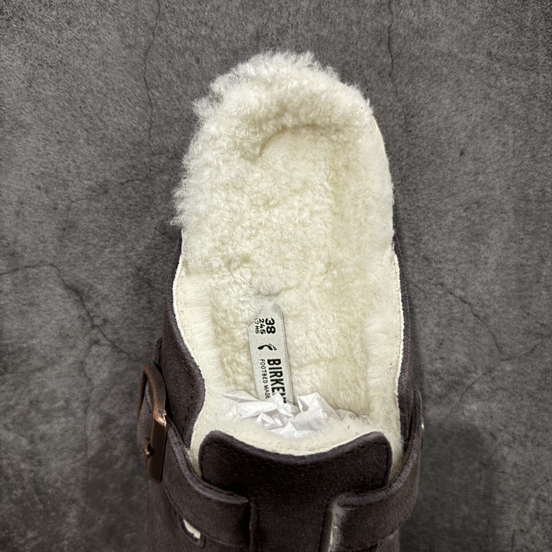 图片[8]-【纯原H版】Birkenstock\\t 勃肯/博肯软木软底全包 半拖 羊毛一体拖鞋 十年ZP代工厂老师傅工艺 纯手工打造原汁原味博肯 市场最强版 没有之一 鞋面设计：选用陸丰A级进口羊皮毛，质地细腻，手感丰满；尺寸间障均匀，柔软，深度保暖；吸湿，进气，排汗 鞋子内里：化质澳洲羔羊皮分子结构可将水蒸气吸进多孔构体中，吸湿性好，透气性极住，保持脚底干爽 鞋底设计：型模EVA极富弹性，加持胎面设计，升级版独家私模，柔软回弹性好，耐折耐磨，防滑防踢 尺码： 35 36 37 38 39 40 41 42 43 44 45-选品中心