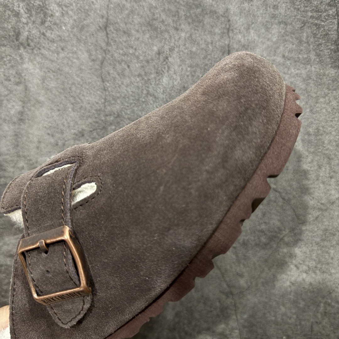 图片[6]-【纯原H版】Birkenstock\\t 勃肯/博肯软木软底全包 半拖 羊毛一体拖鞋 十年ZP代工厂老师傅工艺 纯手工打造原汁原味博肯 市场最强版 没有之一 鞋面设计：选用陸丰A级进口羊皮毛，质地细腻，手感丰满；尺寸间障均匀，柔软，深度保暖；吸湿，进气，排汗 鞋子内里：化质澳洲羔羊皮分子结构可将水蒸气吸进多孔构体中，吸湿性好，透气性极住，保持脚底干爽 鞋底设计：型模EVA极富弹性，加持胎面设计，升级版独家私模，柔软回弹性好，耐折耐磨，防滑防踢 尺码： 35 36 37 38 39 40 41 42 43 44 45-选品中心