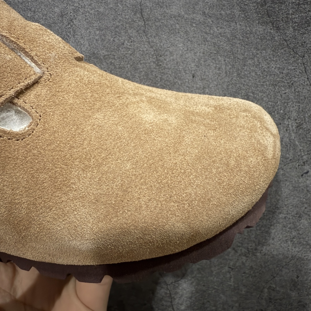 【纯原H版】Birkenstock\\t 勃肯/博肯软木软底全包 半拖 羊毛一体拖鞋 十年ZP代工厂老师傅工艺 纯手工打造原汁原味博肯 市场最强版 没有之一 鞋面设计：选用陸丰A级进口羊皮毛，质地细腻，手感丰满；尺寸间障均匀，柔软，深度保暖；吸湿，进气，排汗 鞋子内里：化质澳洲羔羊皮分子结构可将水蒸气吸进多孔构体中，吸湿性好，透气性极住，保持脚底干爽 鞋底设计：型模EVA极富弹性，加持胎面设计，升级版独家私模，柔软回弹性好，耐折耐磨，防滑防踢 尺码： 35 36 37 38 39 40 41 42 43 44 45-选品中心