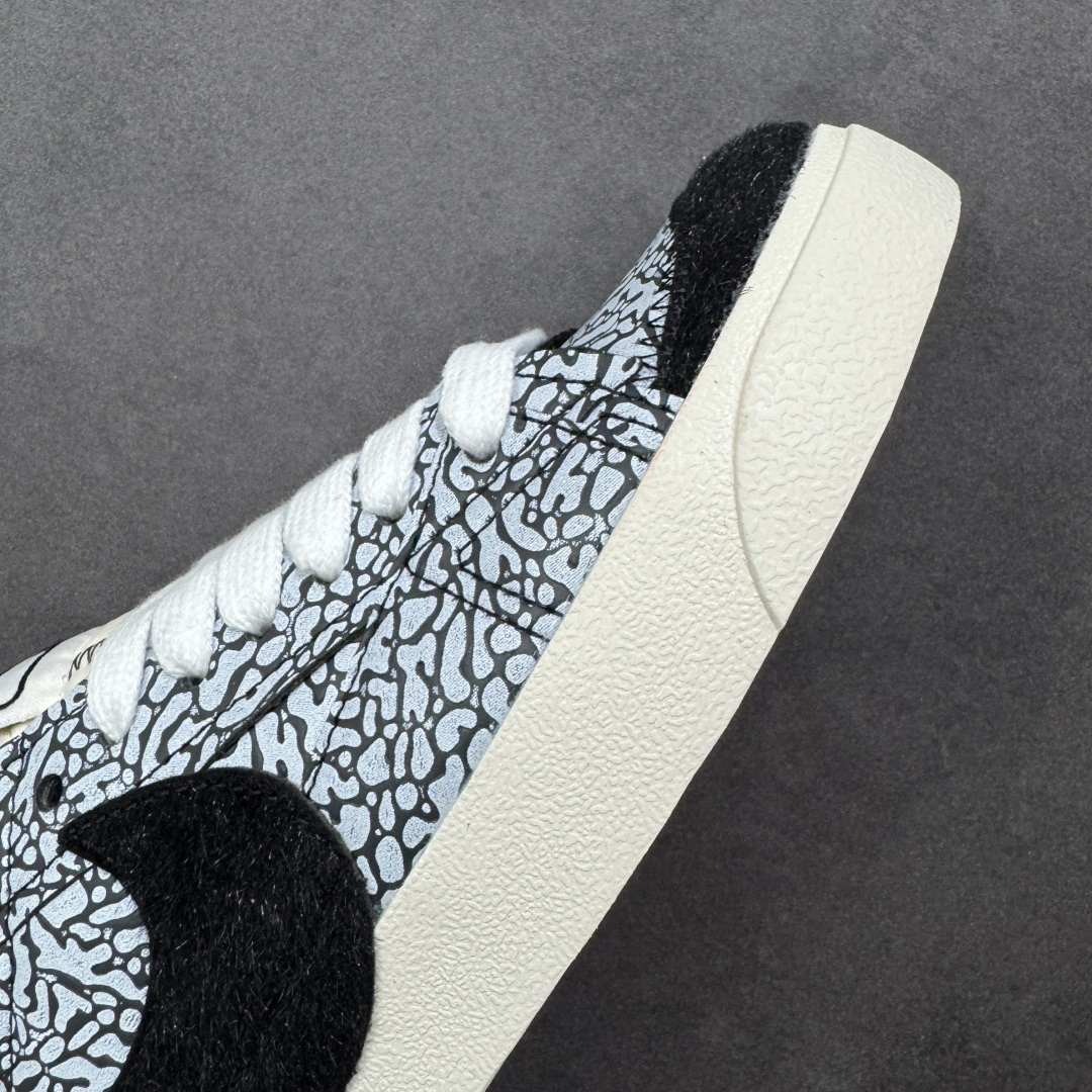 图片[5]-【公司级】Nike Blazer low 77 JUMBO 马年限定开括者大勾低帮休闲板鞋 鞋领采用弹性织物材质打造，方便穿脱的同时，带来舒适的穿着体验。鞋侧巨型大勾，让整双鞋极具复古质感。鞋底采用锯齿状设计，增强抓地力和耐久度 货号：DN2158-104 尺码：36-45-选品中心