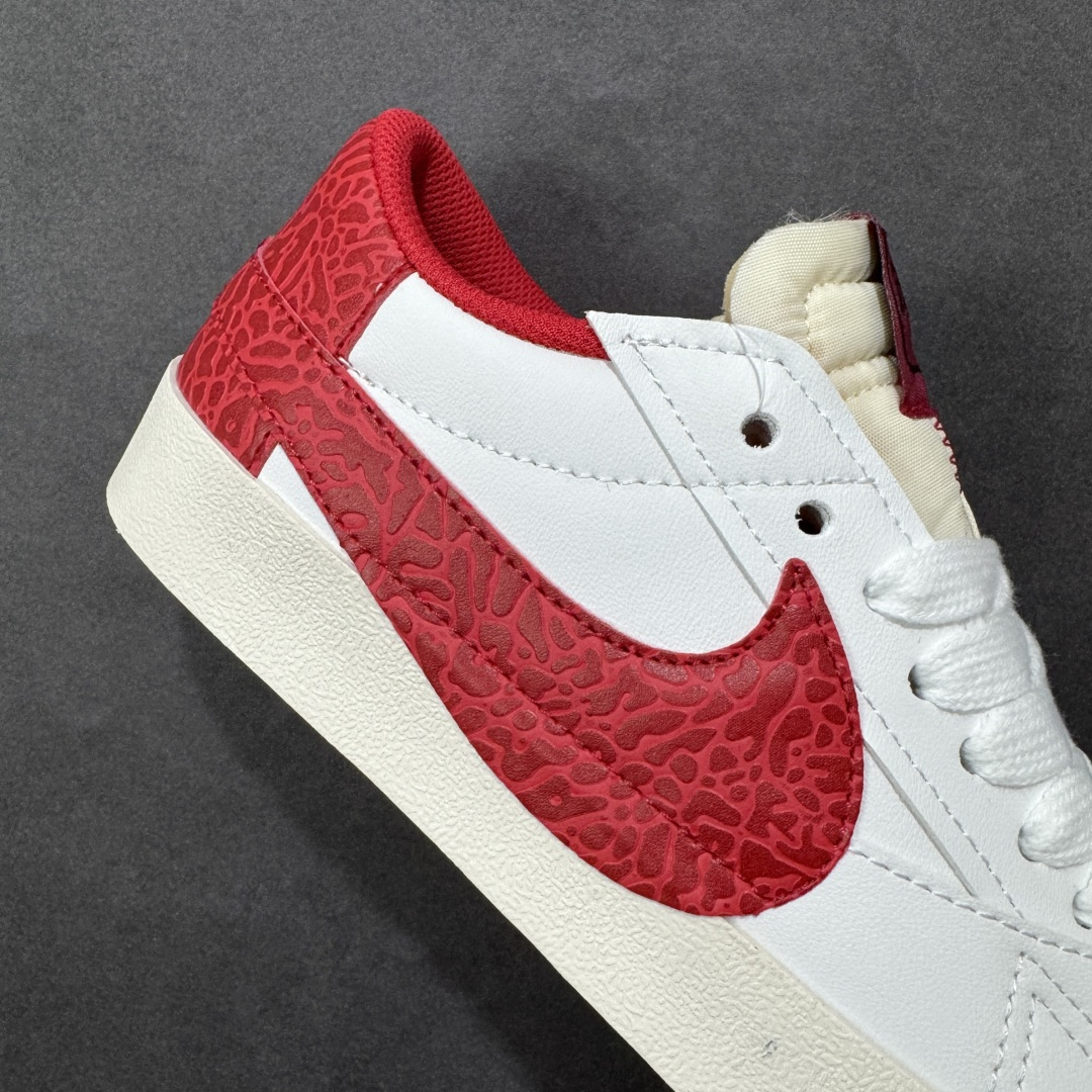 图片[6]-【公司级】Nike Blazer low 77 JUMBO 马年限定开括者大勾低帮休闲板鞋 鞋领采用弹性织物材质打造，方便穿脱的同时，带来舒适的穿着体验。鞋侧巨型大勾，让整双鞋极具复古质感。鞋底采用锯齿状设计，增强抓地力和耐久度 货号：DN2158-103 尺码：36-45-选品中心