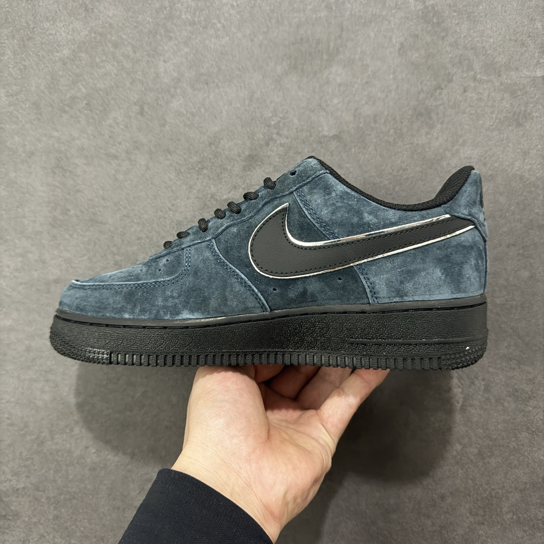 图片[2]-【定制版】Nike Air Force 1\’07 Low 深蓝黑 全麂皮 空军低帮休闲板鞋  #定制皮料 原盒原包装 原楦头原纸板 纯正版型 内置全掌气垫 货号：ZH0316-157  尺码：36 36.5 37.5 38 38.5 39 40 40.5 41 42 42.5 43 44 44.5 45-选品中心