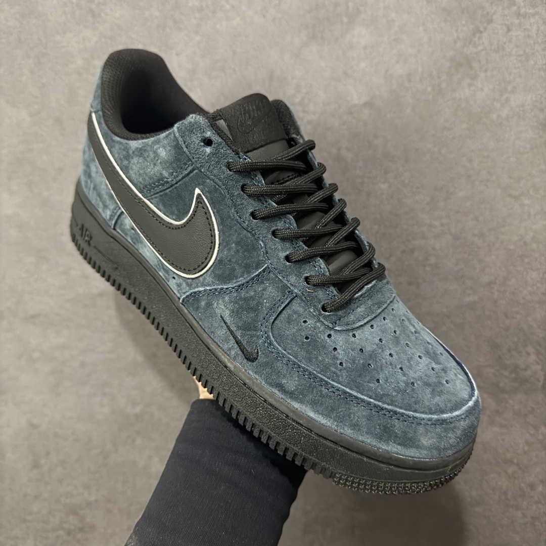 图片[3]-【定制版】Nike Air Force 1\’07 Low 深蓝黑 全麂皮 空军低帮休闲板鞋  #定制皮料 原盒原包装 原楦头原纸板 纯正版型 内置全掌气垫 货号：ZH0316-157  尺码：36 36.5 37.5 38 38.5 39 40 40.5 41 42 42.5 43 44 44.5 45-选品中心