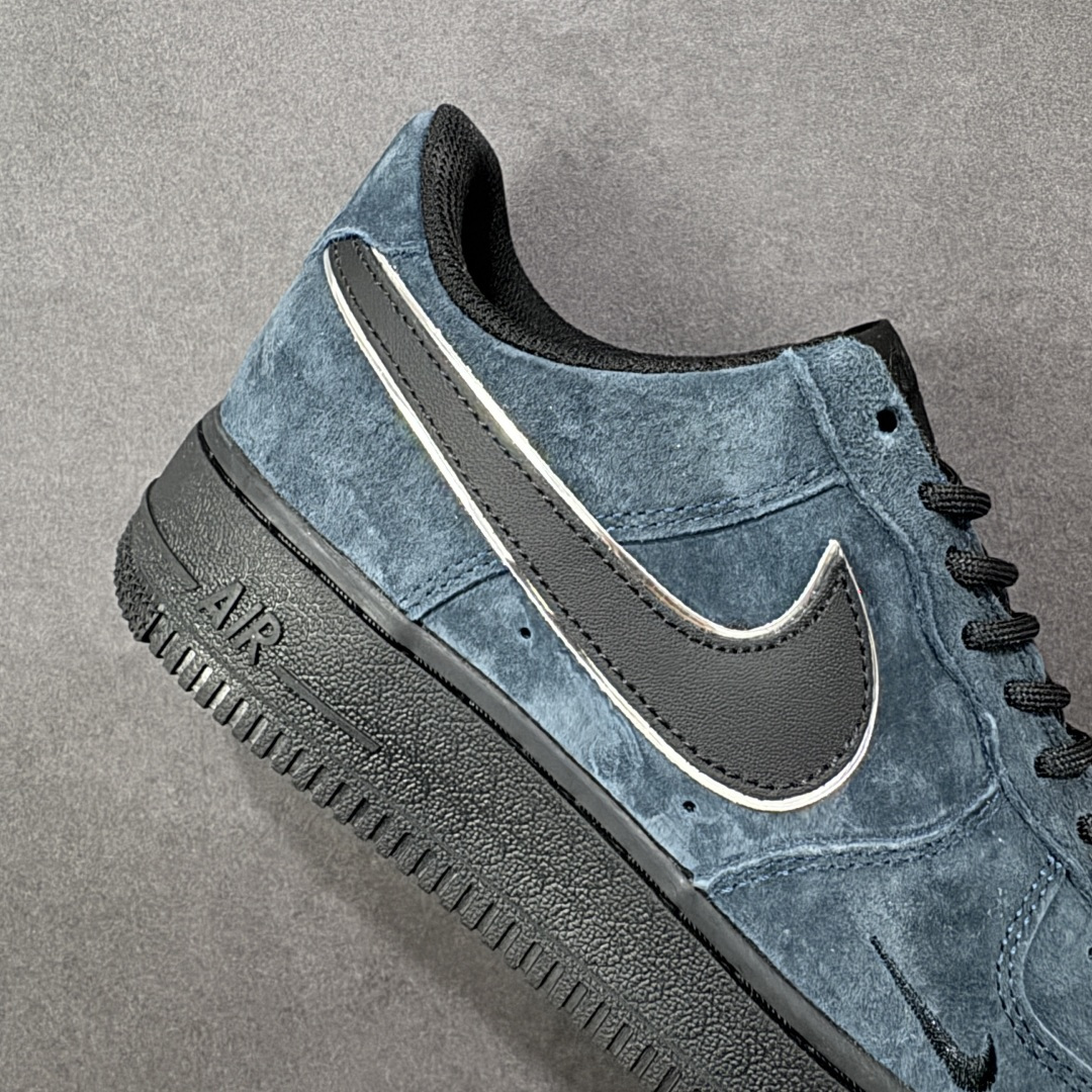 图片[6]-【定制版】Nike Air Force 1\’07 Low 深蓝黑 全麂皮 空军低帮休闲板鞋  #定制皮料 原盒原包装 原楦头原纸板 纯正版型 内置全掌气垫 货号：ZH0316-157  尺码：36 36.5 37.5 38 38.5 39 40 40.5 41 42 42.5 43 44 44.5 45-选品中心