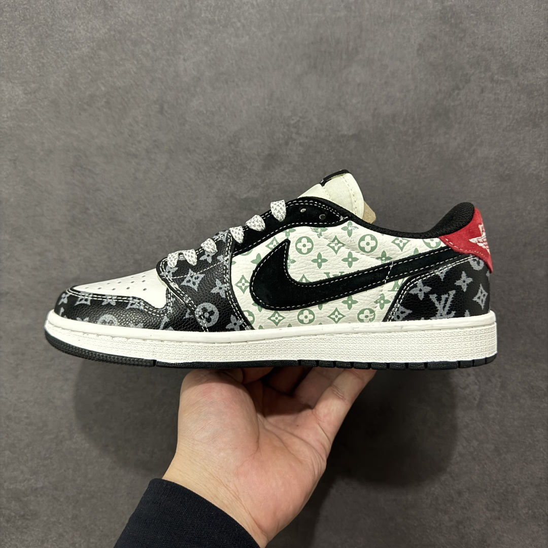 图片[2]-【定制版】Air Jordan 1 Low AJ1 乔1 LV联名款 高端定制 低帮复古篮球鞋  #定制鞋盒 大厂纯原品质出货 超高清洁度 皮料切割干净无任何毛边 细节完美 货号：DZ5899-036  尺码：36 36.5 37.5 38 38.5 39 40 40.5 41 42 42.5 43 44 44.5 45-选品中心