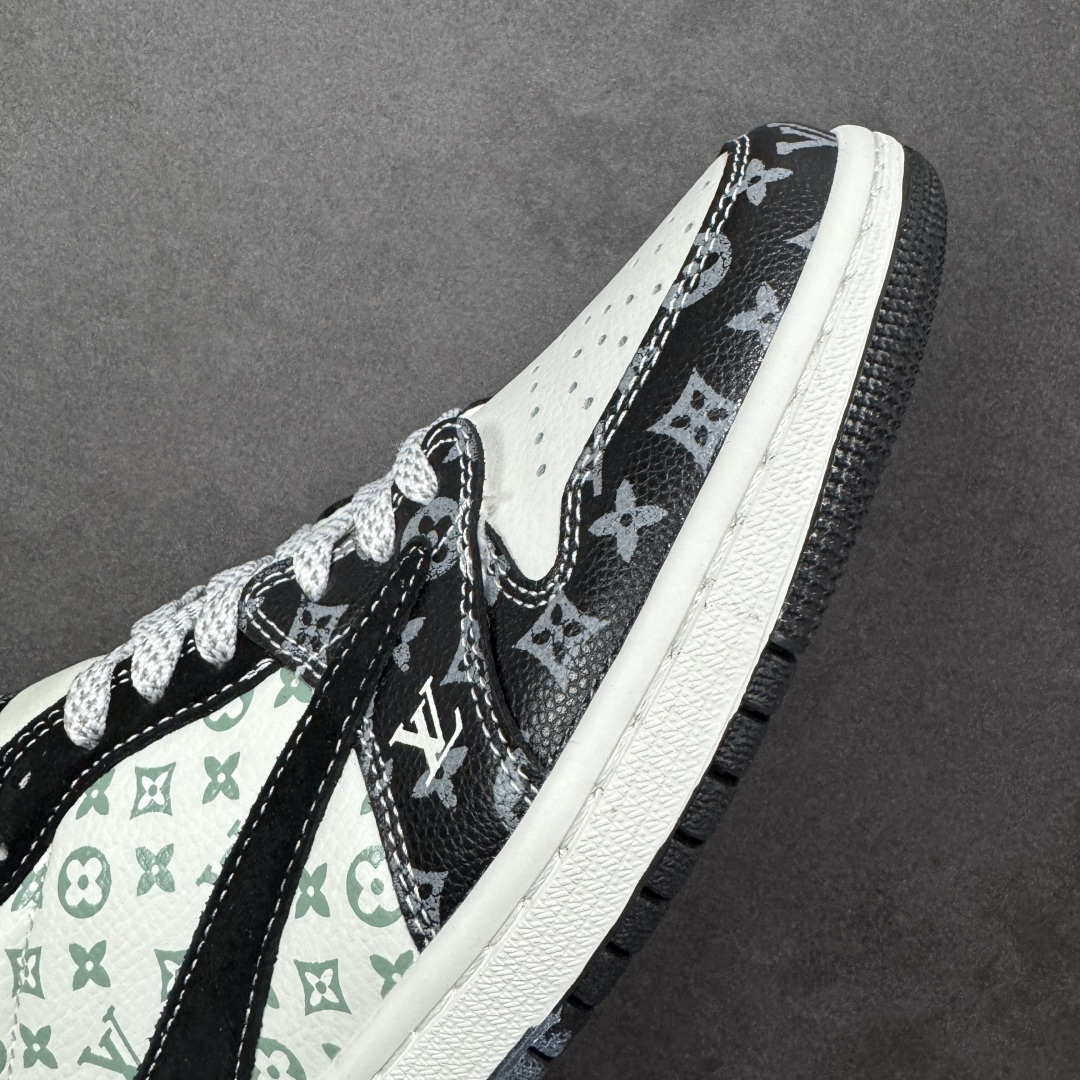 图片[5]-【定制版】Air Jordan 1 Low AJ1 乔1 LV联名款 高端定制 低帮复古篮球鞋  #定制鞋盒 大厂纯原品质出货 超高清洁度 皮料切割干净无任何毛边 细节完美 货号：DZ5899-036  尺码：36 36.5 37.5 38 38.5 39 40 40.5 41 42 42.5 43 44 44.5 45-选品中心