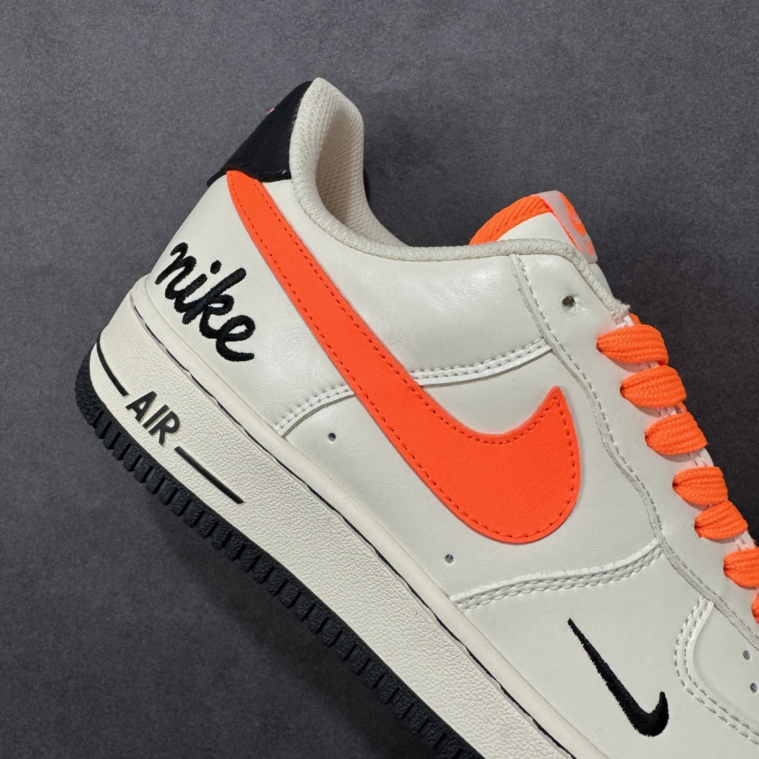 图片[6]-【定制版】Nike Air Force 1\’07 Low 米白艳橙 空军低帮休闲板鞋  #原楦头原纸板 高端定制鞋盒 原厂鞋底 超高清洁度 细节完美 货号：NH0601-582  尺码：36 36.5 37.5 38 38.5 39 40 40.5 41 42 42.5 43 44 44.5 45-选品中心