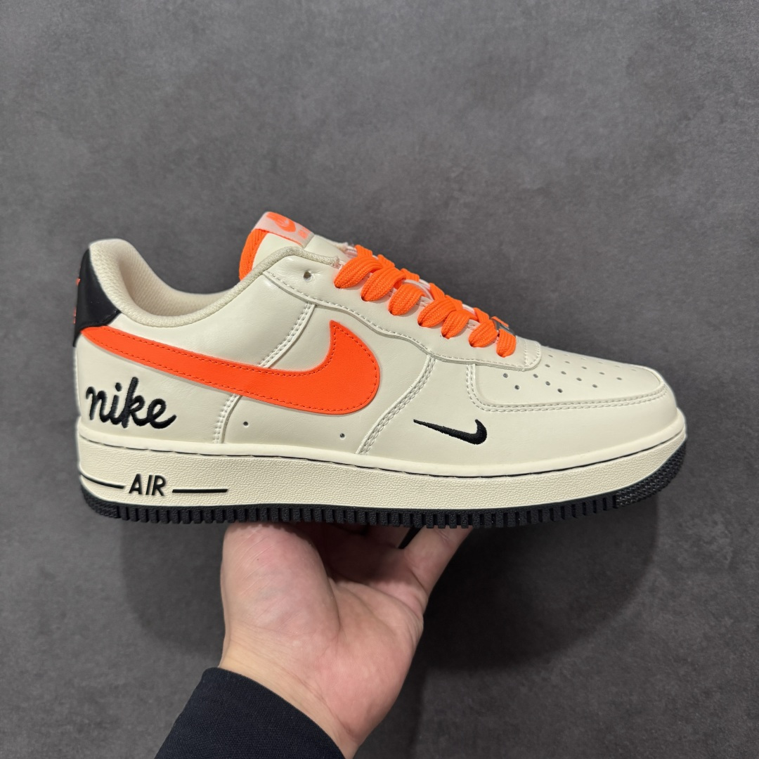 【定制版】Nike Air Force 1\'07 Low 米白艳橙 空军低帮休闲板鞋  #原楦头原纸板 高端定制鞋盒 原厂鞋底 超高清洁度 细节完美 货号：NH0601-582  尺码：36 36.5 37.5 38 38.5 39 40 40.5 41 42 42.5 43 44 44.5 45-选品中心