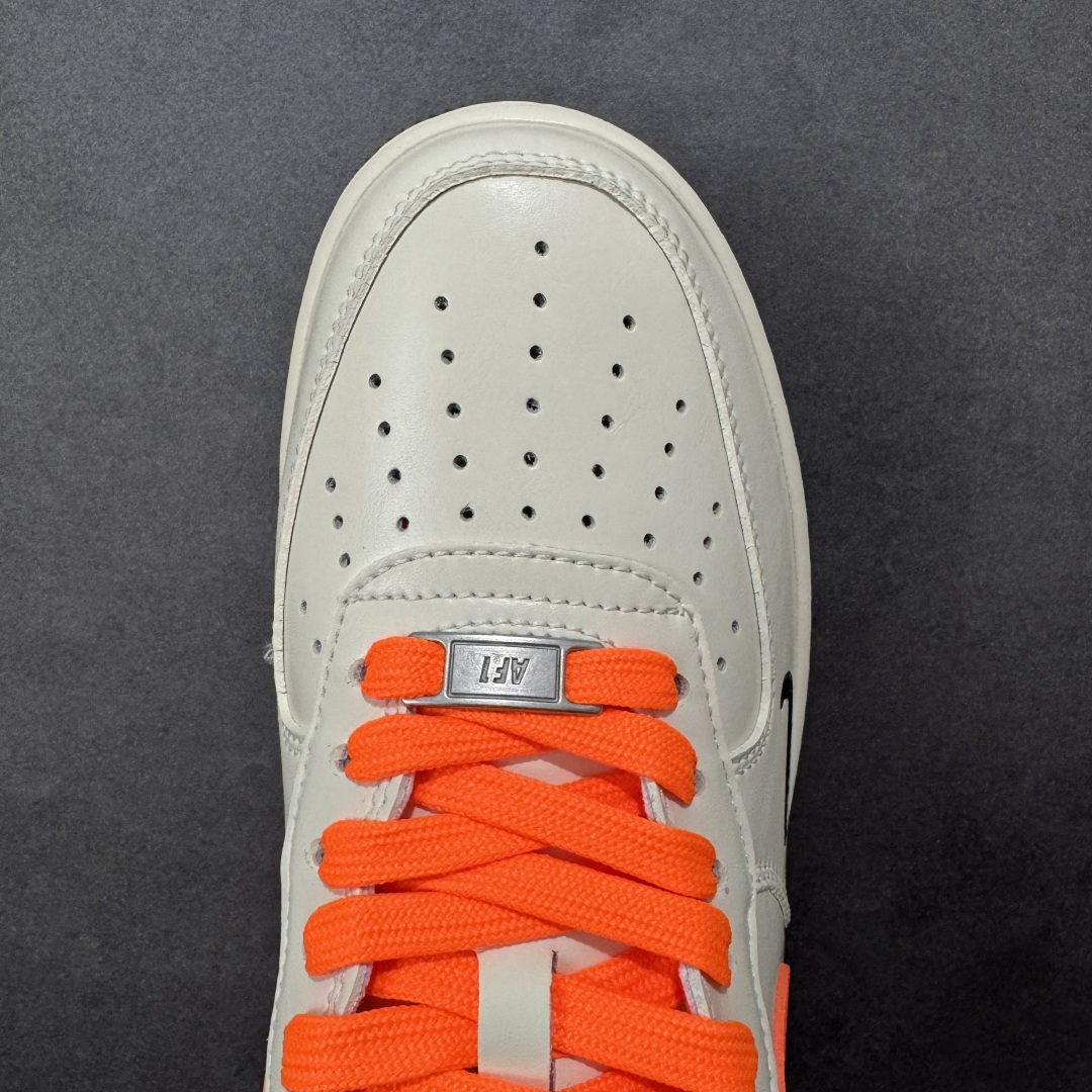 图片[8]-【定制版】Nike Air Force 1\’07 Low 米白艳橙 空军低帮休闲板鞋  #原楦头原纸板 高端定制鞋盒 原厂鞋底 超高清洁度 细节完美 货号：NH0601-582  尺码：36 36.5 37.5 38 38.5 39 40 40.5 41 42 42.5 43 44 44.5 45-选品中心