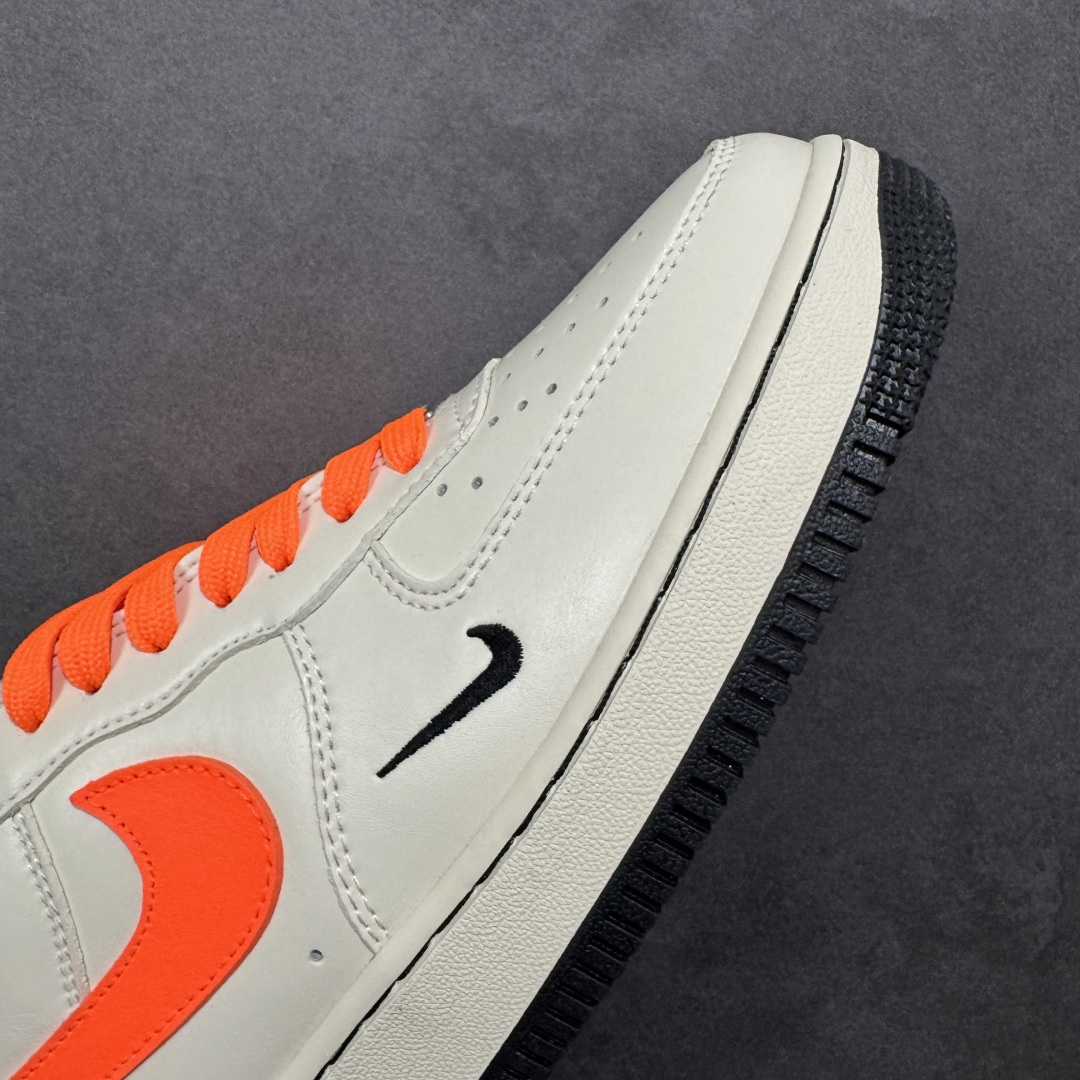 图片[5]-【定制版】Nike Air Force 1\’07 Low 米白艳橙 空军低帮休闲板鞋  #原楦头原纸板 高端定制鞋盒 原厂鞋底 超高清洁度 细节完美 货号：NH0601-582  尺码：36 36.5 37.5 38 38.5 39 40 40.5 41 42 42.5 43 44 44.5 45-选品中心