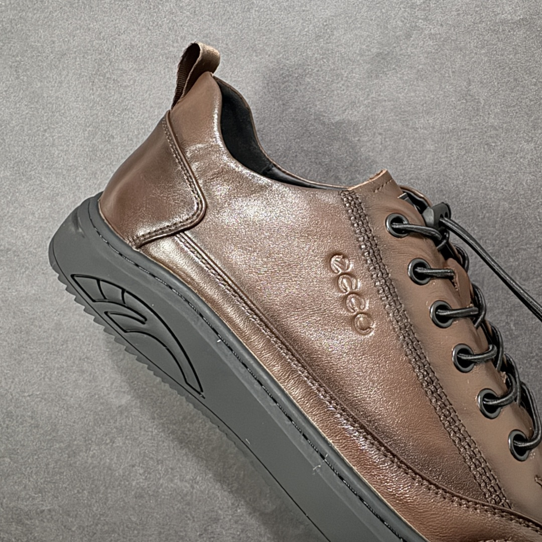 图片[6]-【广东纯原版本】Ecco 爱步 正装休闲系列男士套脚鞋 #版型简约大气耐看 精选头层小牛皮 皮面超软 纹理清晰 细腻 质感强 穿着舒适 档次高 便捷鞋带 套脚即穿 橡胶软底 天然橡胶 抗震防滑 耐磨耐折 轻便舒适 车线加固 软底软面 脚感一流真材实料 免检品质 质量保证 货号：583208-01003 尺码：38 39 40 41 42 43 44 皮鞋码-选品中心