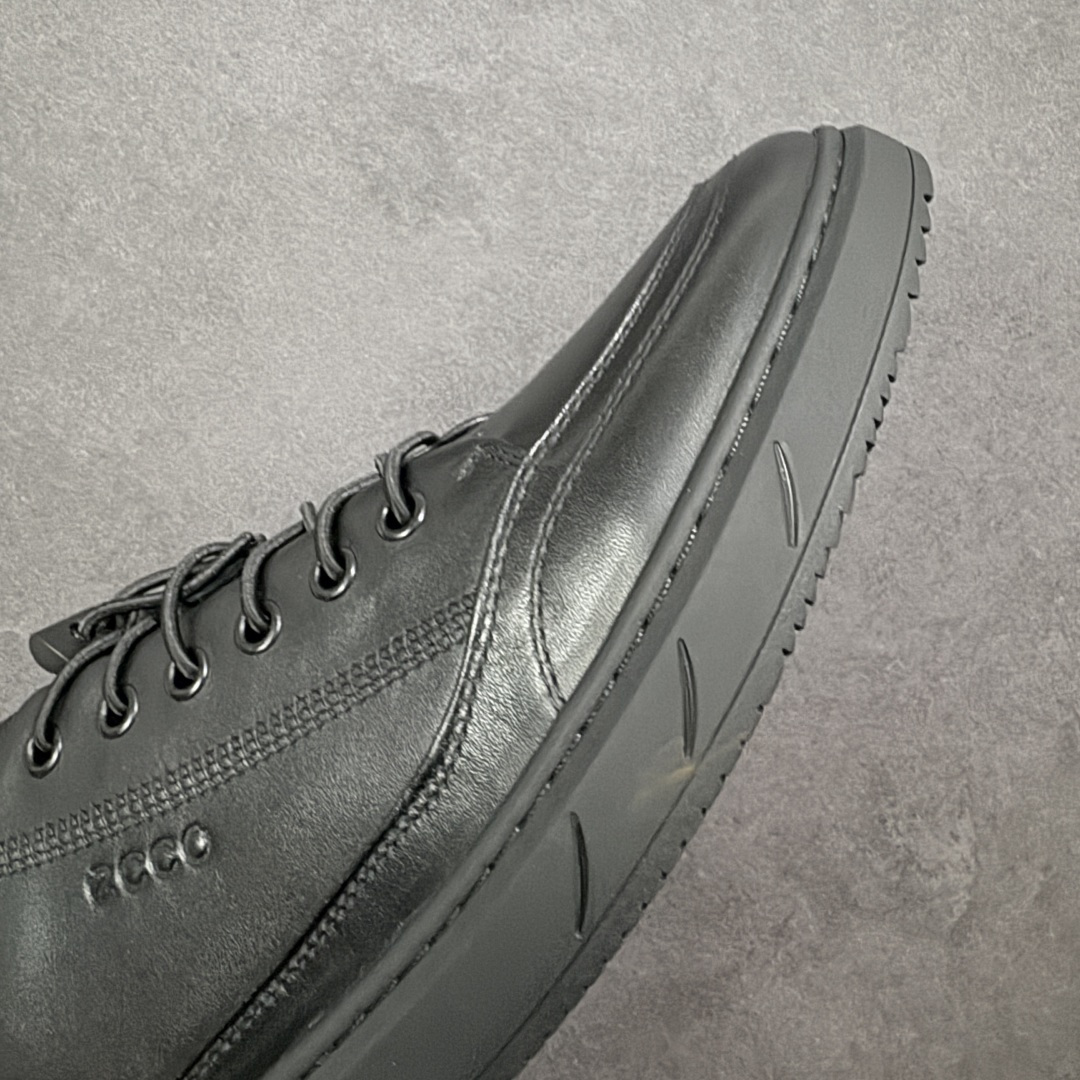 图片[5]-【广东纯原版本】Ecco 爱步 正装休闲系列男士套脚鞋 #版型简约大气耐看 精选头层小牛皮 皮面超软 纹理清晰 细腻 质感强 穿着舒适 档次高 便捷鞋带 套脚即穿 橡胶软底 天然橡胶 抗震防滑 耐磨耐折 轻便舒适 车线加固 软底软面 脚感一流真材实料 免检品质 质量保证 货号：583208-01001 尺码：38 39 40 41 42 43 44 皮鞋码-选品中心