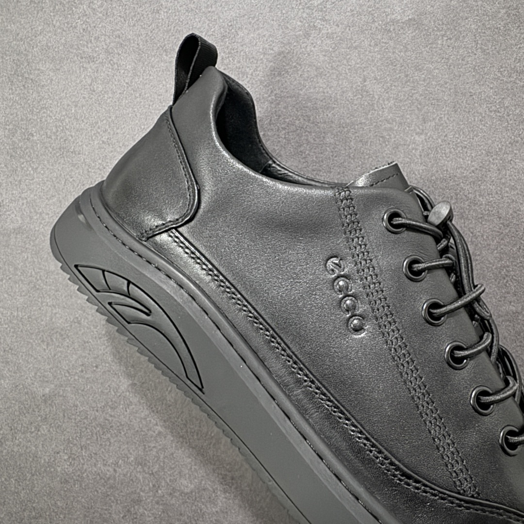 图片[6]-【广东纯原版本】Ecco 爱步 正装休闲系列男士套脚鞋 #版型简约大气耐看 精选头层小牛皮 皮面超软 纹理清晰 细腻 质感强 穿着舒适 档次高 便捷鞋带 套脚即穿 橡胶软底 天然橡胶 抗震防滑 耐磨耐折 轻便舒适 车线加固 软底软面 脚感一流真材实料 免检品质 质量保证 货号：583208-01001 尺码：38 39 40 41 42 43 44 皮鞋码-选品中心