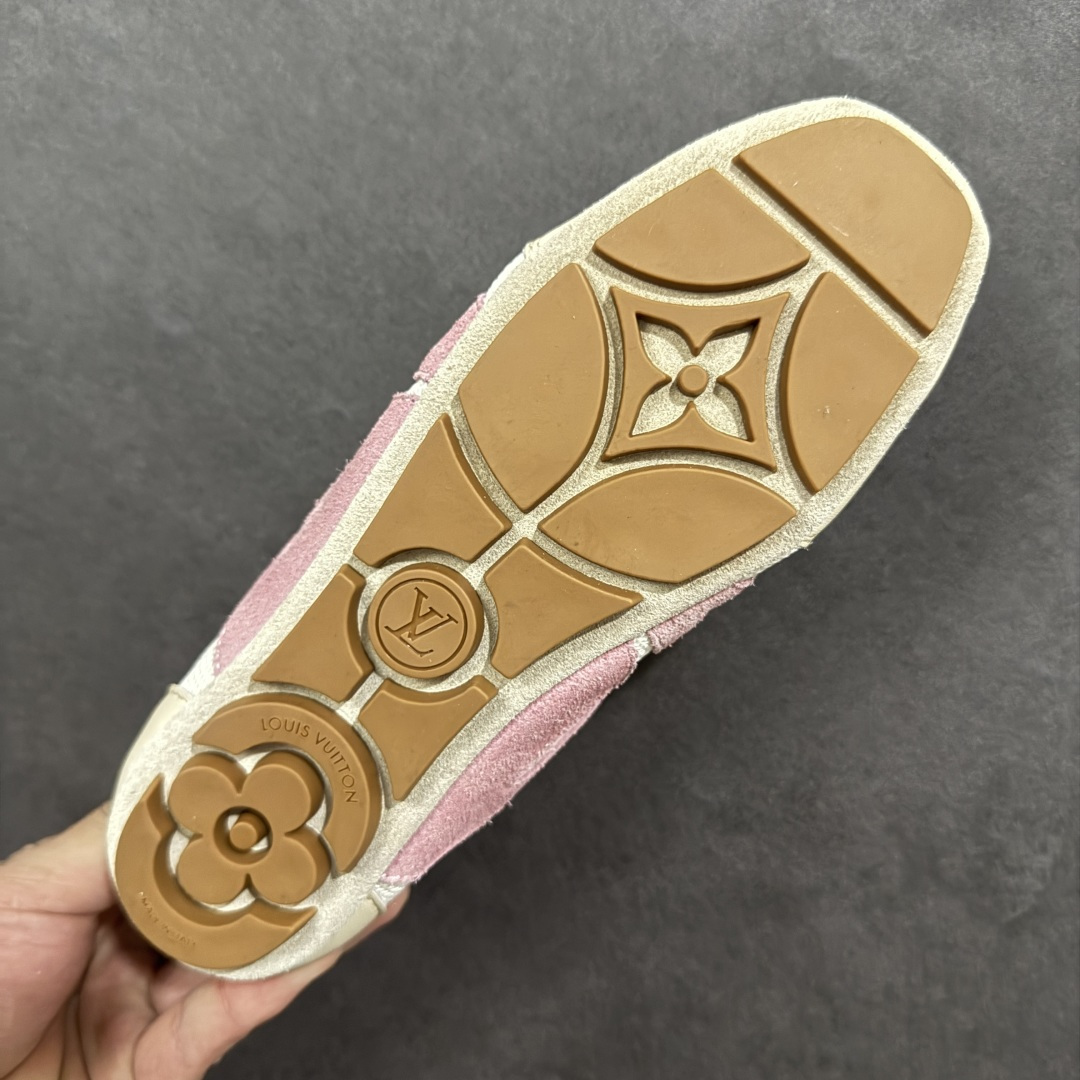 图片[9]-【YH版本】 LOUIS VUITTON LV BALLET SNEAKER 牛皮革绒面革 豹纹 圆头系带 芭蕾风德训鞋 薄底鞋 低帮 生活休闲鞋 棕白 DD0215 尺码：35-40-选品中心