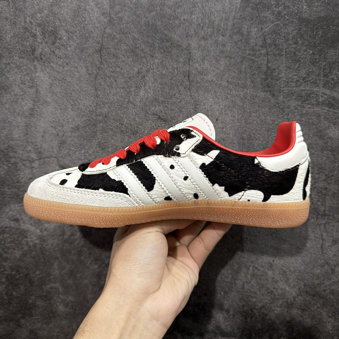 图片[2]-【纯原版】Adidas Samba OG 阿迪三叶草休闲板鞋黑白豹纹马毛 货号：KI6956 正确马毛材料 完美版型 大厂出品 区别市场偷工减料版本 尺码：35.5 36 36.5 37 38 38.5 39 40 40.5 41 42 42.5 43 44 44.5 45-选品中心