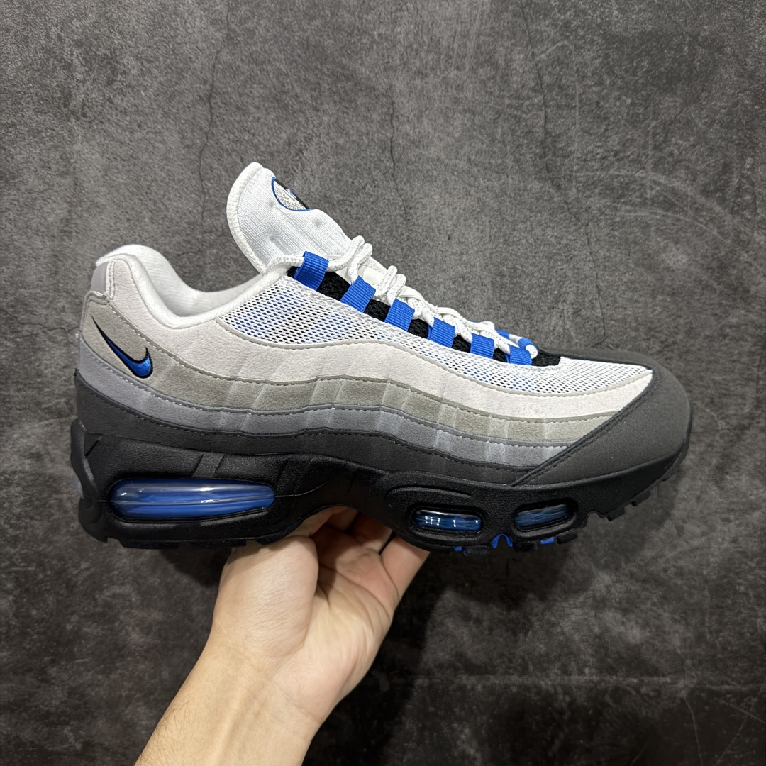 【KZ2.0版本】Nike Air Max 95 灰黑蓝 货号：IM7410-100 纯原大厂生产线出品 原厂材料 原厂楦头 市场正确版本 区分错版 尺码：40 41 42 43 44 45 46 47.5 48 48.5-选品中心
