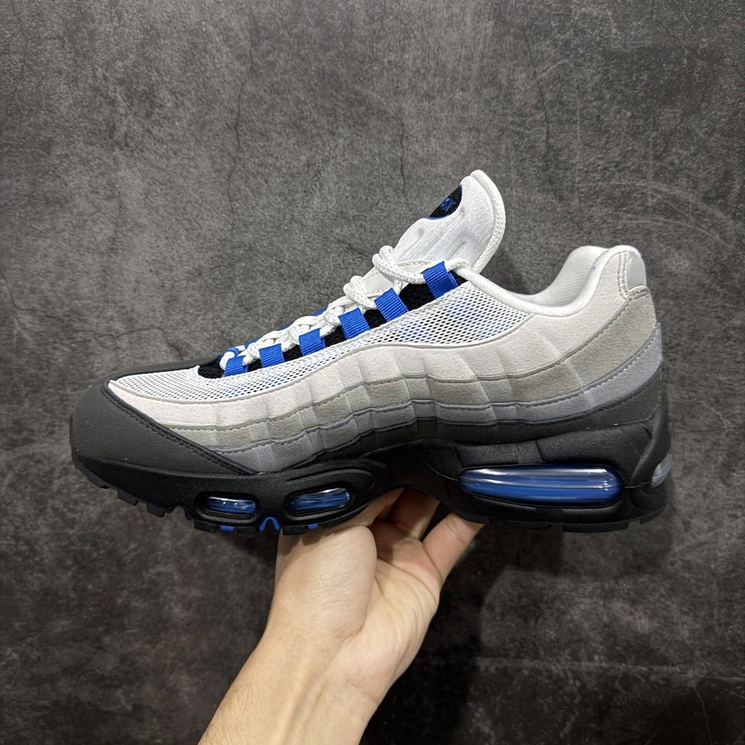 图片[2]-【KZ2.0版本】Nike Air Max 95 灰黑蓝 货号：IM7410-100 纯原大厂生产线出品 原厂材料 原厂楦头 市场正确版本 区分错版 尺码：40 41 42 43 44 45 46 47.5 48 48.5-选品中心