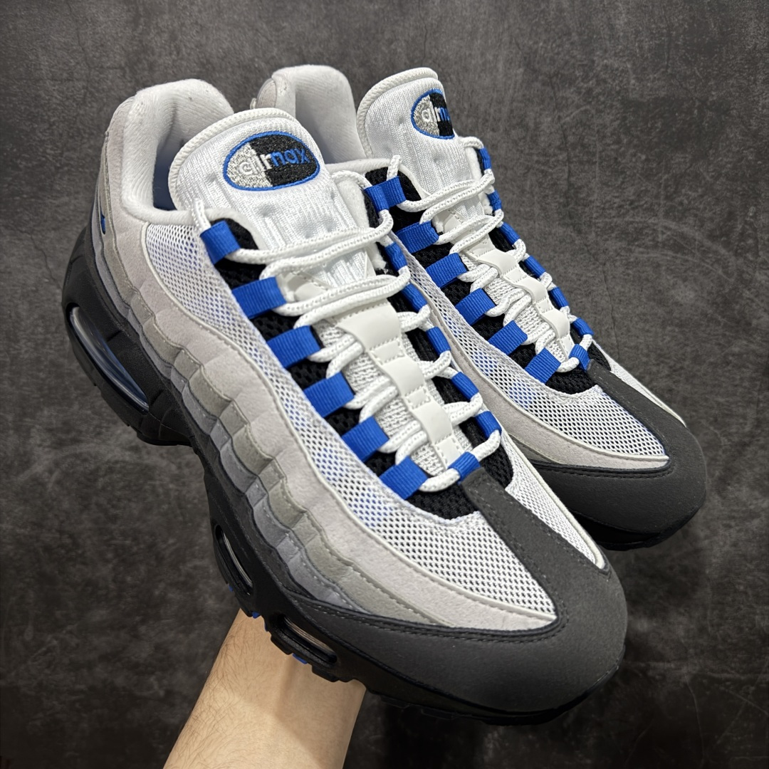 【KZ2.0版本】Nike Air Max 95 灰黑蓝 货号：IM7410-100 纯原大厂生产线出品 原厂材料 原厂楦头 市场正确版本 区分错版 尺码：40 41 42 43 44 45 46 47.5 48 48.5-选品中心
