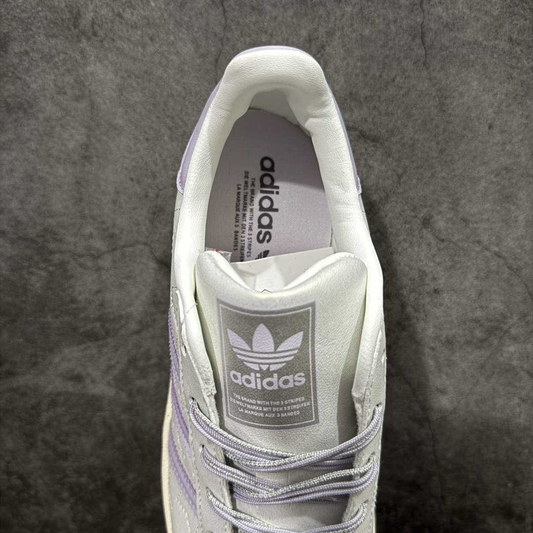 图片[8]-【公司级】阿迪达斯/三叶草Adidas Originals Superstar II 2.0\”White Light Purple\”经典贝壳头2.0系列低帮百搭休闲运动板鞋“皮革白淡紫”JR6984 女鞋真标半码制 升级原楦原纸版开发版型 采用粒面牛剖革鞋面材质#2020改良全包围鞋垫 正确2020版鞋底模具及扇贝头盖片❗ 尺码：35 -42-选品中心