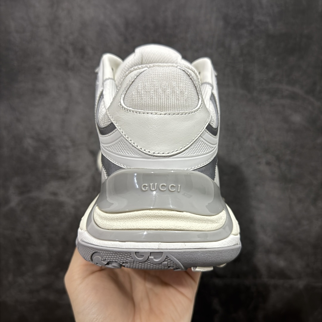 图片[4]-【天花板/Goat版本】Gucci Rhyton Vintage 古驰皮革角状复古老爹休闲运动慢跑鞋 全套专柜包装物及配件 外盒标嵌入核心防伪芯片装置及鞋子支持NFC感应读取,秒杀市面任何版本 附送原装一致鞋舌仿磨环保纸垫 意大利进口超软小牛皮+同源出厂真丝绸防尘鞋套袋 原装雪梨形超软沙绒纸团#专柜一致双透明贴标，尺码+长度#中底高弹PU材质+双层TPR无缝隙串色技术组合大底区别市面版本 #全套专柜包装物及配件#外盒标嵌入核心防伪芯片装置 秒杀市面任何版本 #意大利进口超软小牛皮+同源出厂定制真丝绸防尘鞋套袋 原装雪梨形超软沙绒纸团+细节制造精品！ 尺码：36-45-选品中心