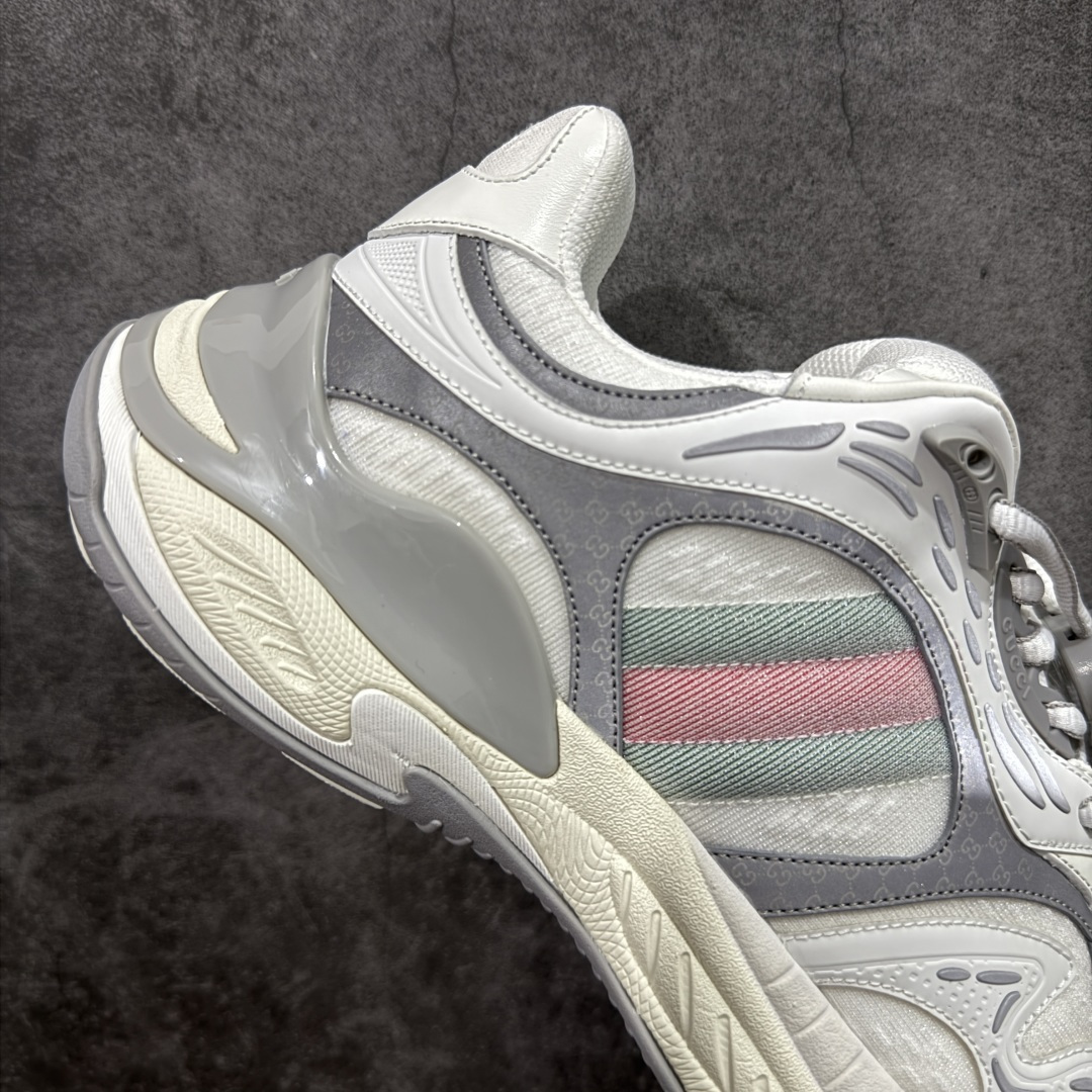 图片[7]-【天花板/Goat版本】Gucci Rhyton Vintage 古驰皮革角状复古老爹休闲运动慢跑鞋 全套专柜包装物及配件 外盒标嵌入核心防伪芯片装置及鞋子支持NFC感应读取,秒杀市面任何版本 附送原装一致鞋舌仿磨环保纸垫 意大利进口超软小牛皮+同源出厂真丝绸防尘鞋套袋 原装雪梨形超软沙绒纸团#专柜一致双透明贴标，尺码+长度#中底高弹PU材质+双层TPR无缝隙串色技术组合大底区别市面版本 #全套专柜包装物及配件#外盒标嵌入核心防伪芯片装置 秒杀市面任何版本 #意大利进口超软小牛皮+同源出厂定制真丝绸防尘鞋套袋 原装雪梨形超软沙绒纸团+细节制造精品！ 尺码：36-45-选品中心