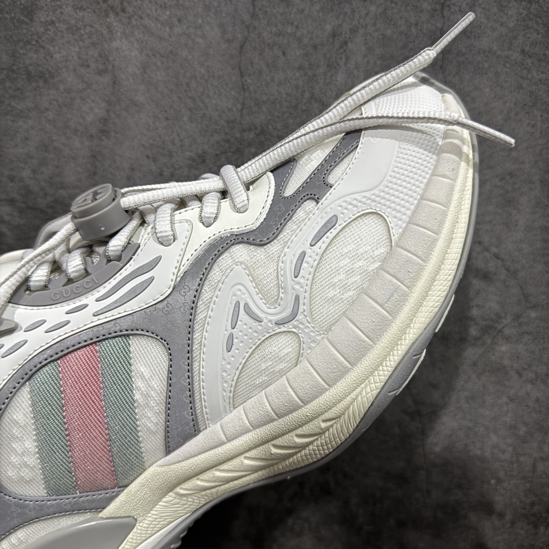 图片[6]-【天花板/Goat版本】Gucci Rhyton Vintage 古驰皮革角状复古老爹休闲运动慢跑鞋 全套专柜包装物及配件 外盒标嵌入核心防伪芯片装置及鞋子支持NFC感应读取,秒杀市面任何版本 附送原装一致鞋舌仿磨环保纸垫 意大利进口超软小牛皮+同源出厂真丝绸防尘鞋套袋 原装雪梨形超软沙绒纸团#专柜一致双透明贴标，尺码+长度#中底高弹PU材质+双层TPR无缝隙串色技术组合大底区别市面版本 #全套专柜包装物及配件#外盒标嵌入核心防伪芯片装置 秒杀市面任何版本 #意大利进口超软小牛皮+同源出厂定制真丝绸防尘鞋套袋 原装雪梨形超软沙绒纸团+细节制造精品！ 尺码：36-45-选品中心