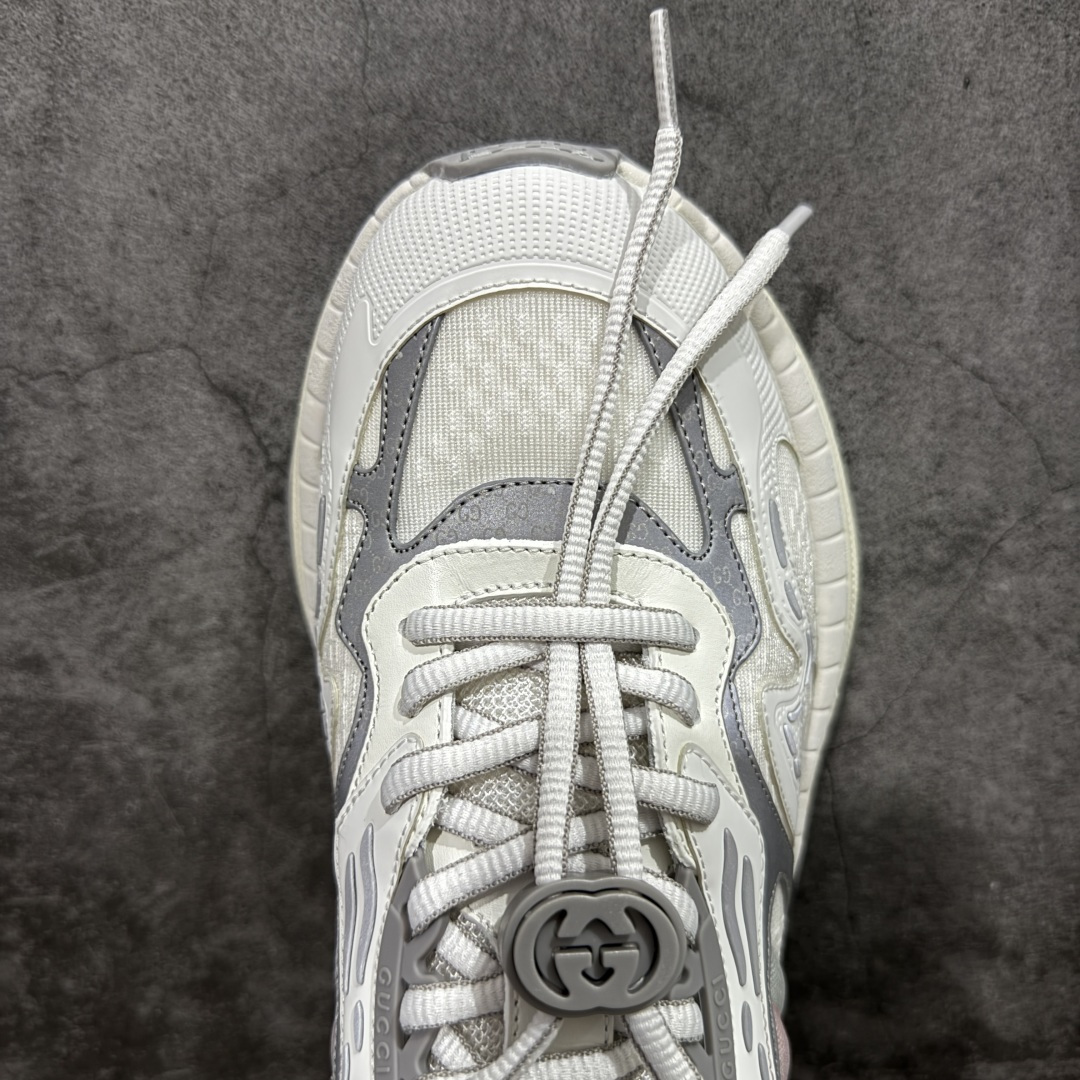 图片[5]-【天花板/Goat版本】Gucci Rhyton Vintage 古驰皮革角状复古老爹休闲运动慢跑鞋 全套专柜包装物及配件 外盒标嵌入核心防伪芯片装置及鞋子支持NFC感应读取,秒杀市面任何版本 附送原装一致鞋舌仿磨环保纸垫 意大利进口超软小牛皮+同源出厂真丝绸防尘鞋套袋 原装雪梨形超软沙绒纸团#专柜一致双透明贴标，尺码+长度#中底高弹PU材质+双层TPR无缝隙串色技术组合大底区别市面版本 #全套专柜包装物及配件#外盒标嵌入核心防伪芯片装置 秒杀市面任何版本 #意大利进口超软小牛皮+同源出厂定制真丝绸防尘鞋套袋 原装雪梨形超软沙绒纸团+细节制造精品！ 尺码：36-45-选品中心
