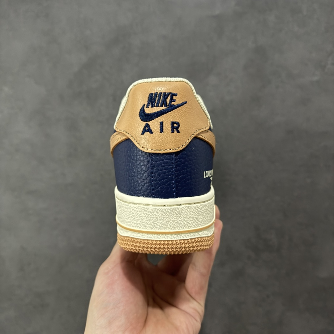 图片[4]-【定制版】NIke Air Force 1 \’07 Low “LV联名–暮蓝杏棕” 空军一号低帮 运动鞋 休闲鞋 折边针车 工艺难度大 原楦头原纸板 高端定制鞋盒 原厂鞋底 超高清洁度 细节完美 货号：NH0601-585 尺码：36 36.5 37.5 38 38.5 39 40 40.5 41 42 42.5 43 44 44.5 45 编码：HXSB310320-选品中心