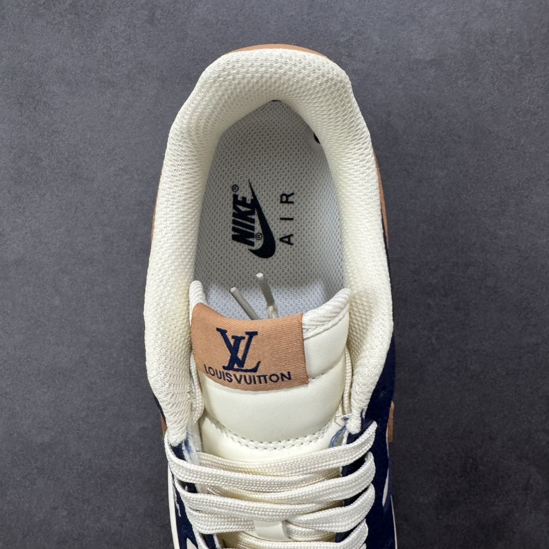 图片[7]-【定制版】NIke Air Force 1 \’07 Low “LV联名–暮蓝杏棕” 空军一号低帮 运动鞋 休闲鞋 折边针车 工艺难度大 原楦头原纸板 高端定制鞋盒 原厂鞋底 超高清洁度 细节完美 货号：NH0601-585 尺码：36 36.5 37.5 38 38.5 39 40 40.5 41 42 42.5 43 44 44.5 45 编码：HXSB310320-选品中心