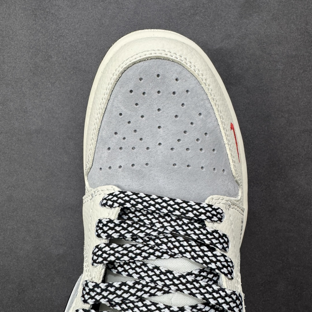 图片[8]-【定制版】AJ Low × Stüssy这波“街头王炸”，直接把潮流基因焊在鞋上！灰白黑撞色+麂皮质感，红标Stüssy logo一戳封神 是AJ的复古球鞋魂，更是Stüssy的街头腔调 货号：QG1988-016 尺码：36-45带半码 编码：HXSB330340-选品中心
