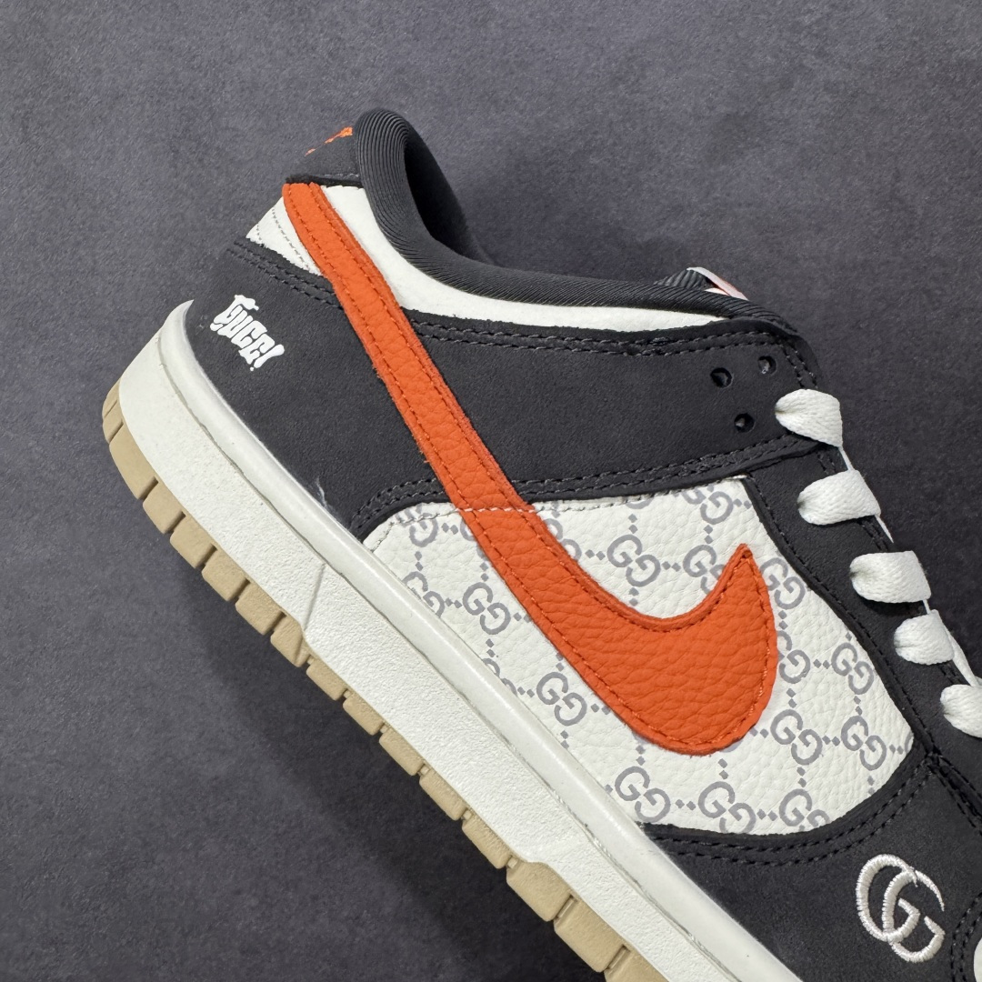 图片[6]-【定制版】Nike SB Dunk Low“GUCCI联名——白灰桔” 高端定制 低帮休闲板鞋 定制鞋盒 Ortholite鞋垫透气防臭 大厂纯原品质出货 超高清洁度 皮料切割干净无任何毛边 细节完美 货号：YF9511-923 尺码： 36 36.5 37.5 38 38.5 39 40 40.5 41 42 42.5 43 44 44.5 45-选品中心