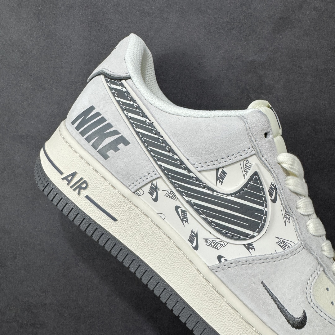 图片[6]-【定制版】NIke Air Force 1 \’07 Low “NIKE-米灰猪八革”空军一号 低帮 运动鞋 休闲鞋 折边针车 工艺难度大 原楦头原纸板 原装鞋盒 定制五金配件 内置全掌气垫 原厂鞋底 货号：JP8028-071 尺码：36 36.5 37.5 38 38.5 39 40 40.5 41 42 42.5 43 44 44.5 45-选品中心