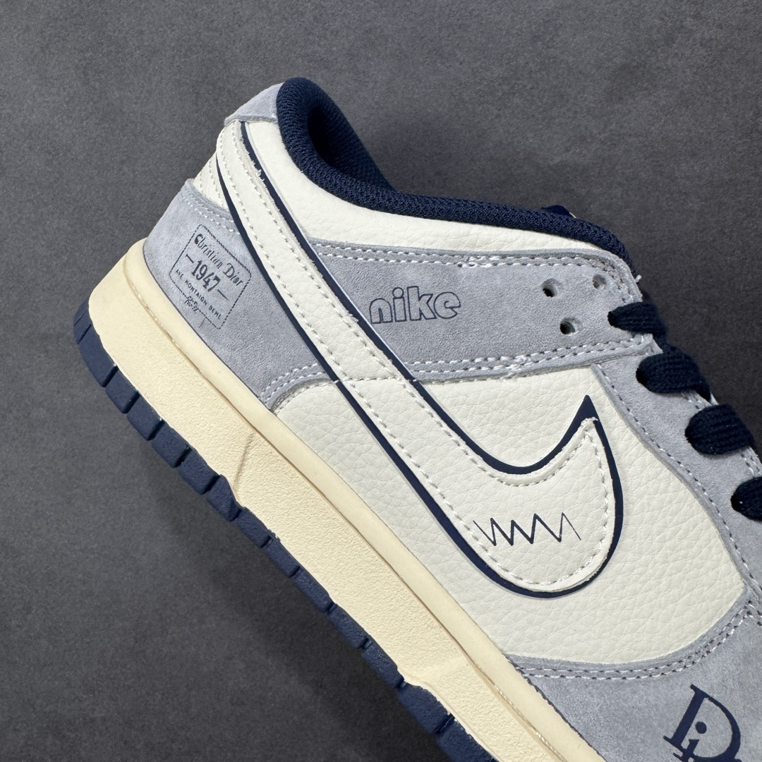 图片[6]-【定制版】Nike SB Dunk Low“ 迪奥联名—雾霾蓝” 周年高端定制 低帮休闲板鞋 定制鞋盒 大厂纯原品质出货 超高清洁度 皮料切割干净无任何毛边 细节完美 货号：DN3168-014 尺码： 36 36.5 37.5 38 38.5 39 40 40.5 41 42 42.5 43 44 44.5 45-选品中心