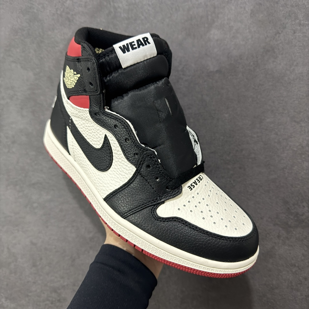 图片[3]-【公司级头层版】Air Jordan 1 High OG 高帮 AJ1 乔丹1代 aj1 乔1 高邦 金人吊牌 乔丹篮球鞋系列861428-106 采用正确头层皮组合荔枝纹头层皮革鞋面材质 中底注胶孔及缜密中底拉帮工艺 内置气垫及耐磨橡胶大底 尺码：36-47带半码-选品中心