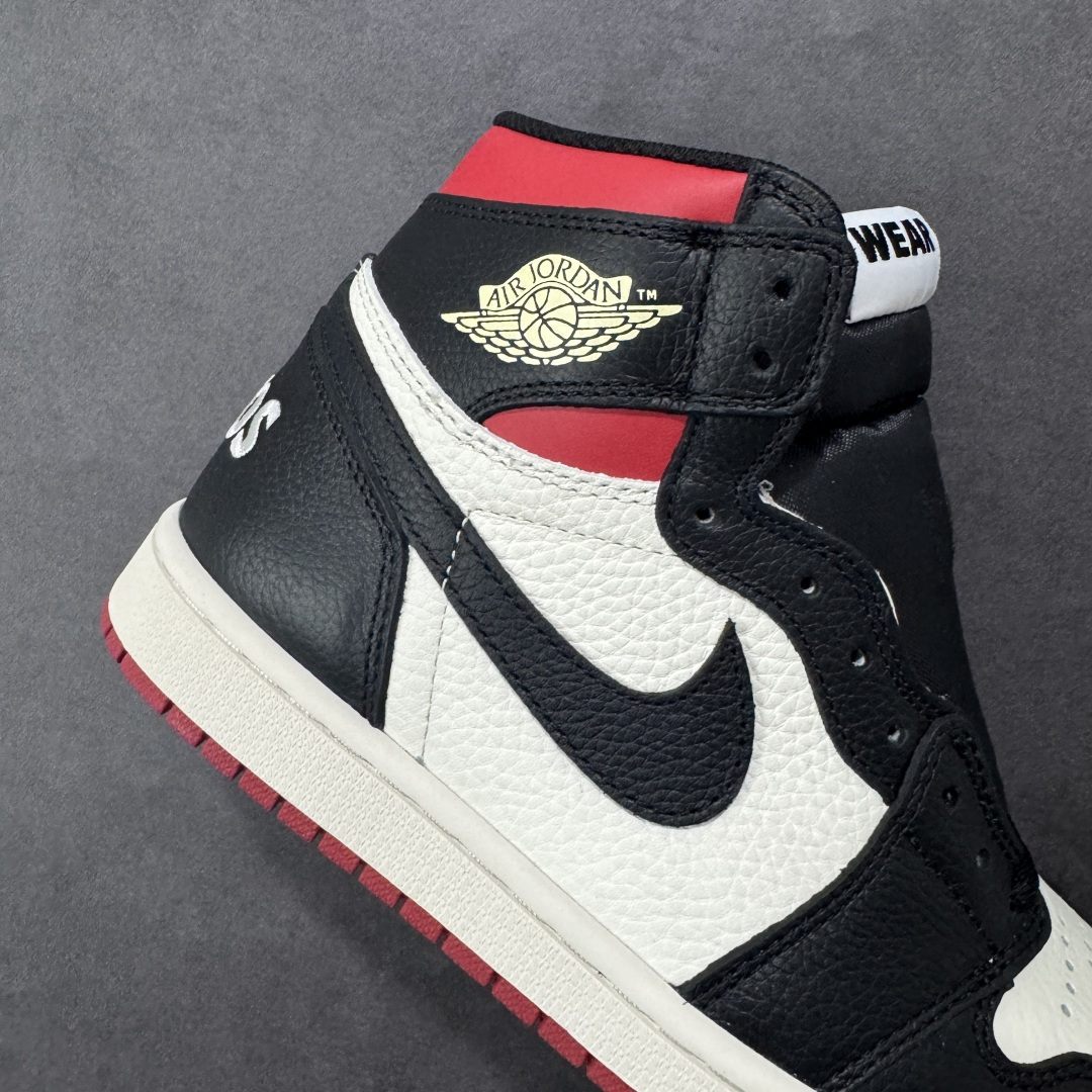 图片[6]-【公司级头层版】Air Jordan 1 High OG 高帮 AJ1 乔丹1代 aj1 乔1 高邦 金人吊牌 乔丹篮球鞋系列861428-106 采用正确头层皮组合荔枝纹头层皮革鞋面材质 中底注胶孔及缜密中底拉帮工艺 内置气垫及耐磨橡胶大底 尺码：36-47带半码-选品中心