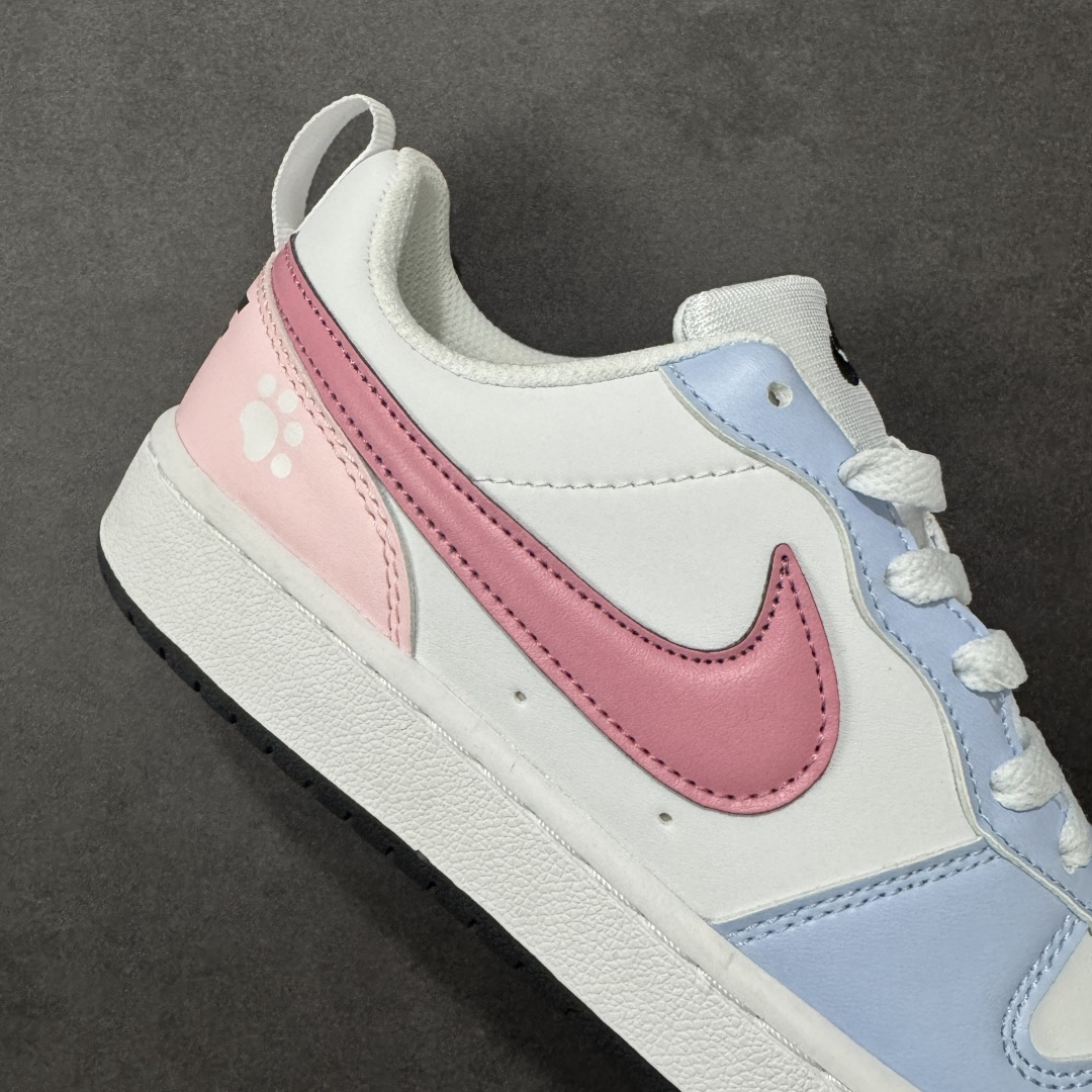 图片[6]-【公司级】Nike Court Borough V 蝴蝶结GS 白蓝粉 货号：DV5456-104 尺码：36-40-选品中心