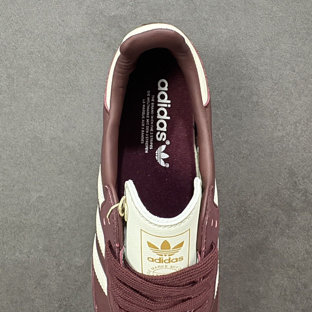 图片[7]-【公司级】Adidas Originals Samba 阿迪达斯 桑巴舞系列绅士德训足球风百搭休闲运动板鞋 酒红米白 尺码：36 36.5 37 38 38.5 39 40 40.5 41 42 42.5 43 44 45 货号：JR8844 编码：AYA170180-选品中心